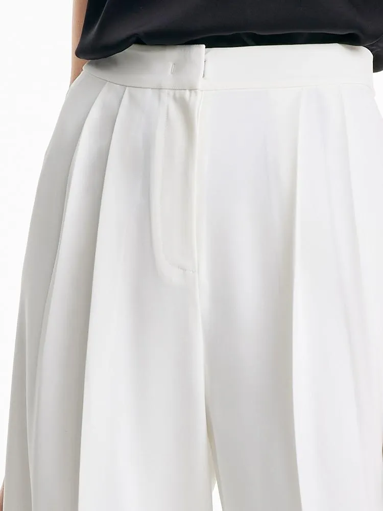 White Wide Leg Suit Pants sold by Goelia product image thumbnail 5