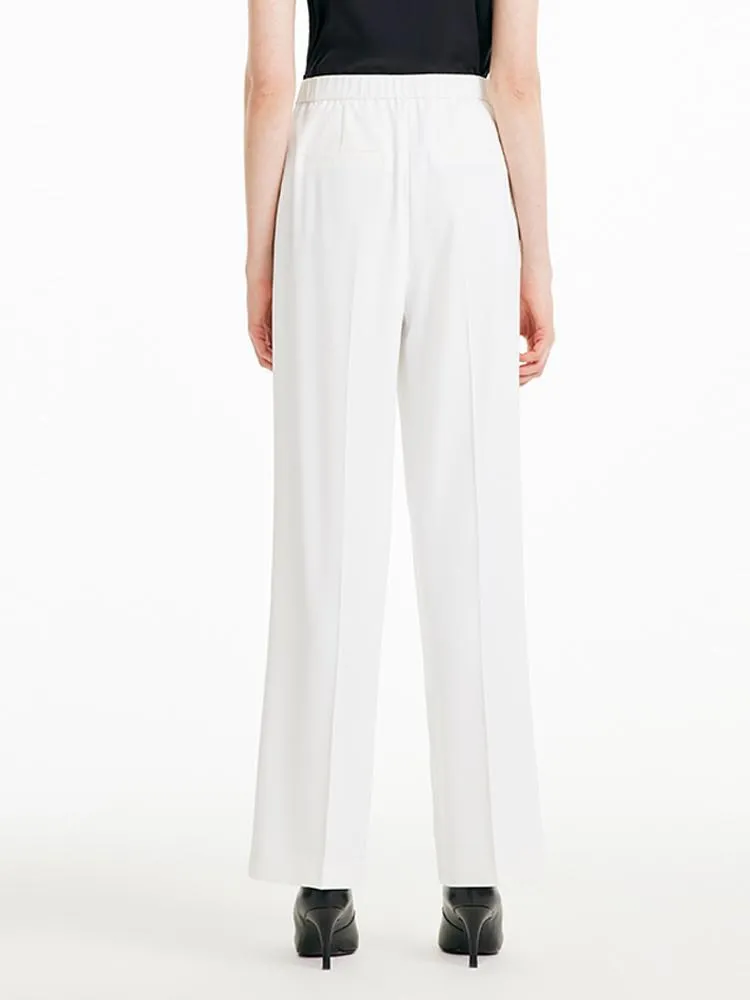 White Wide Leg Suit Pants sold by Goelia product image thumbnail 3
