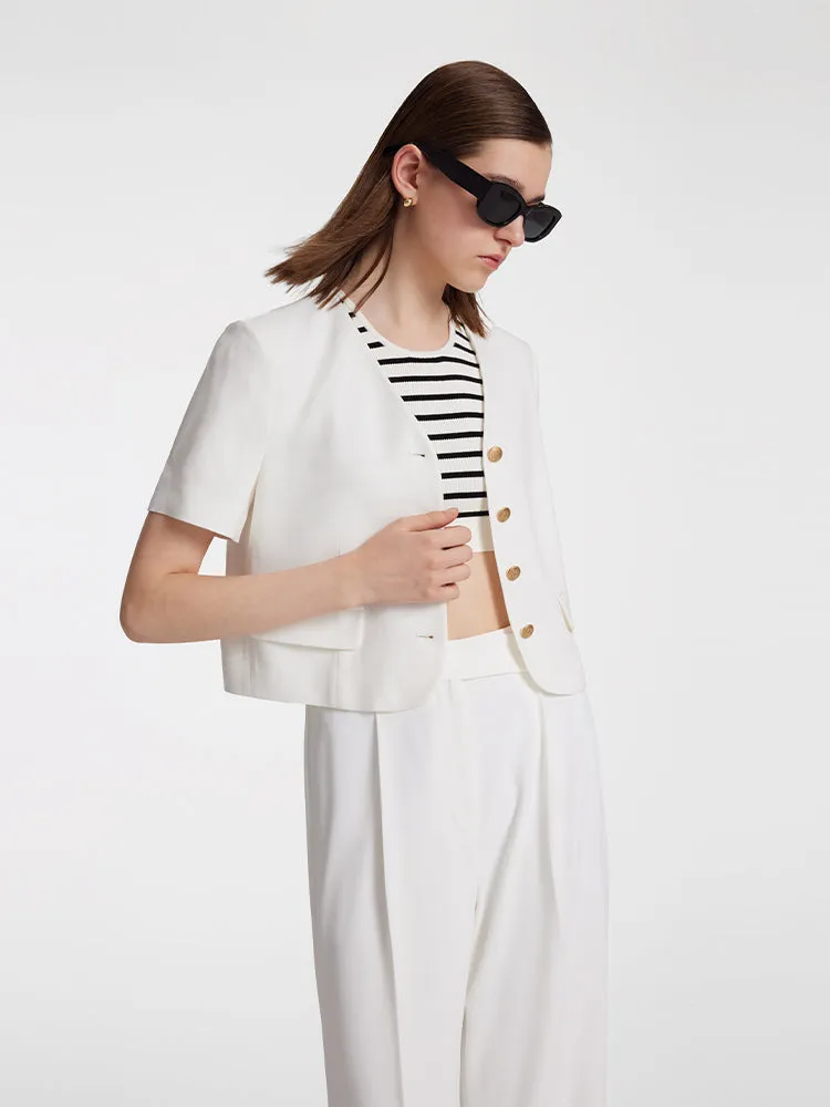 Striped Women Crop Tank Top sold by Goelia product image thumbnail 5