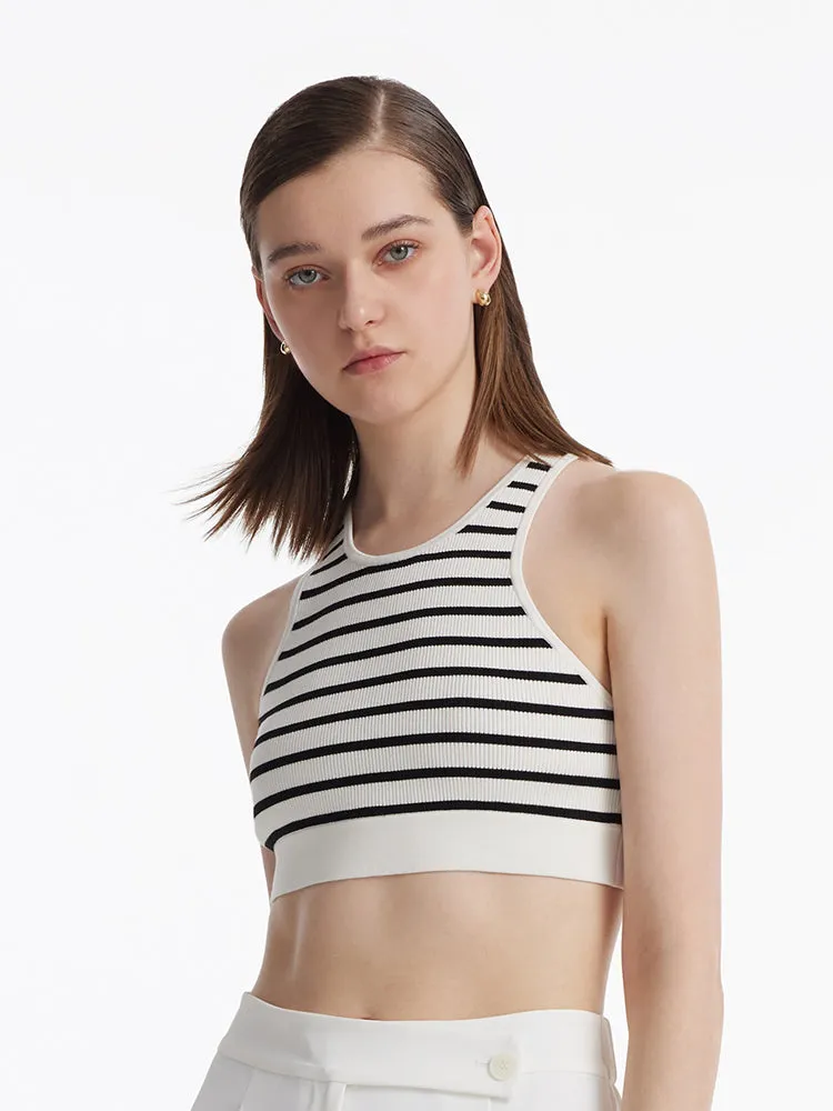 Striped Women Crop Tank Top sold by Goelia product image thumbnail 3
