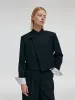 Worsted Wool New Chinese-Style Women Crop Jacket sold by Goelia