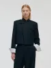 Worsted Wool New Chinese-Style Women Crop Jacket sold by Goelia