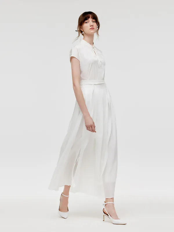 New Chinese-Style Qipao Maxi Dress With Mamianqun And Bottomed Skirt Three-Piece Set made by Goelia