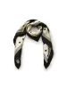 Polka Dots Printed 90 Square Pure Silk Scarf sold by Goelia