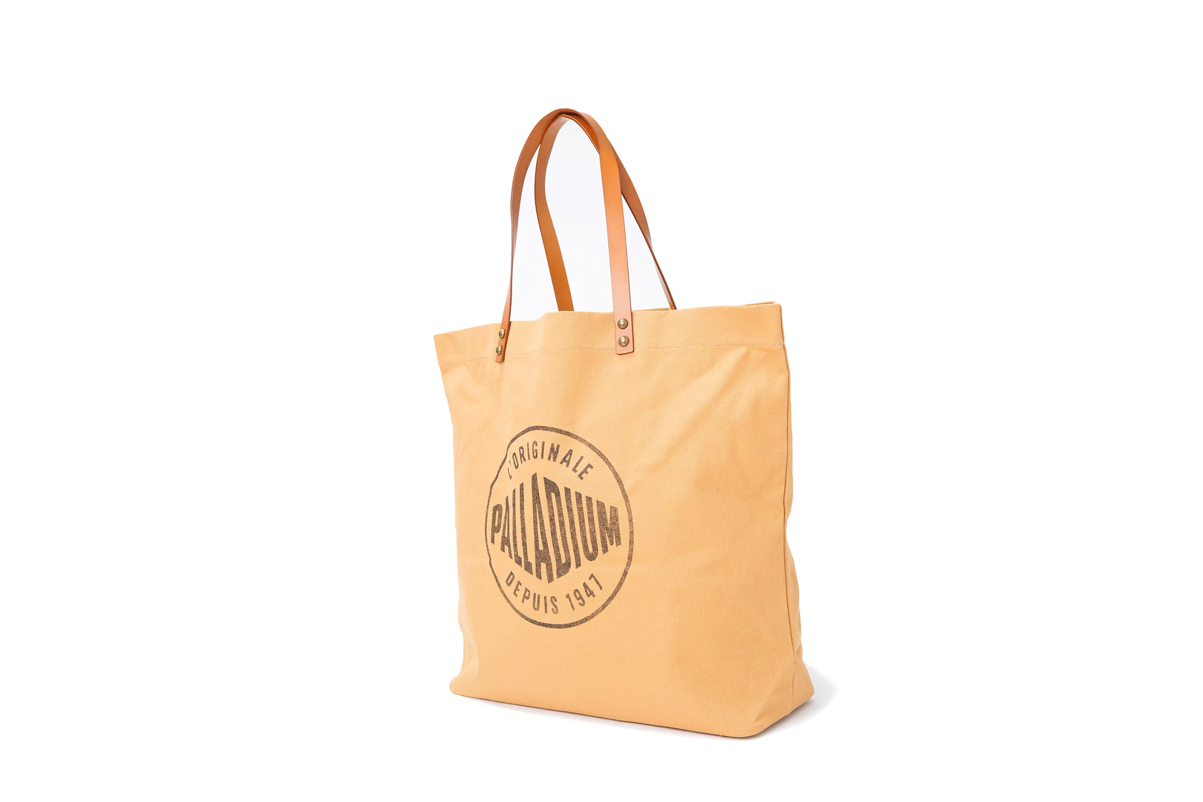 BG587-259 | ROUND LOGO TOTE BAG | CAMEL sold by Palladium Boots product image thumbnail 2