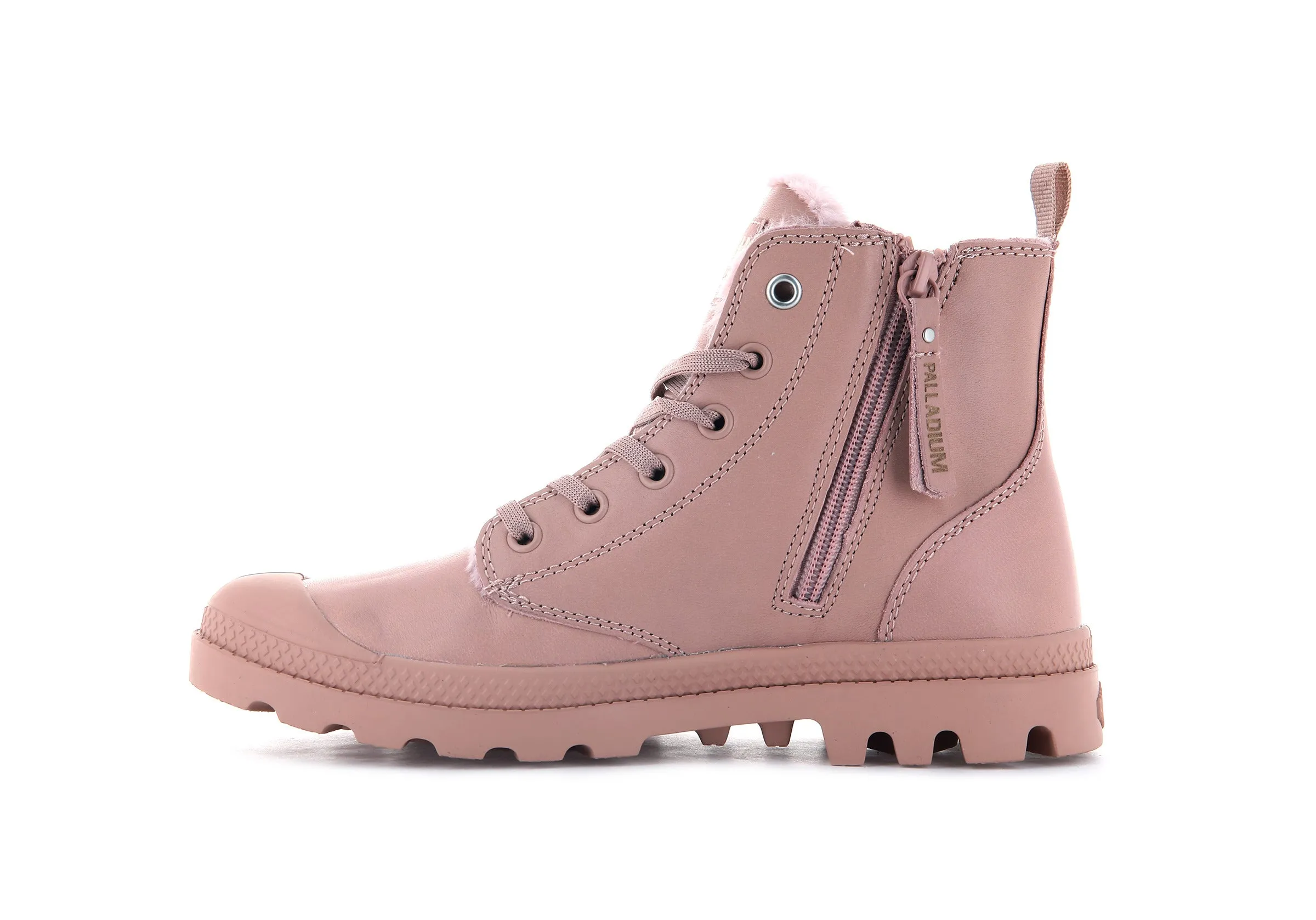 97223-635-M | PAMPA HI ZIP LEATHER S | MISTY ROSE sold by Palladium Boots product image thumbnail 4