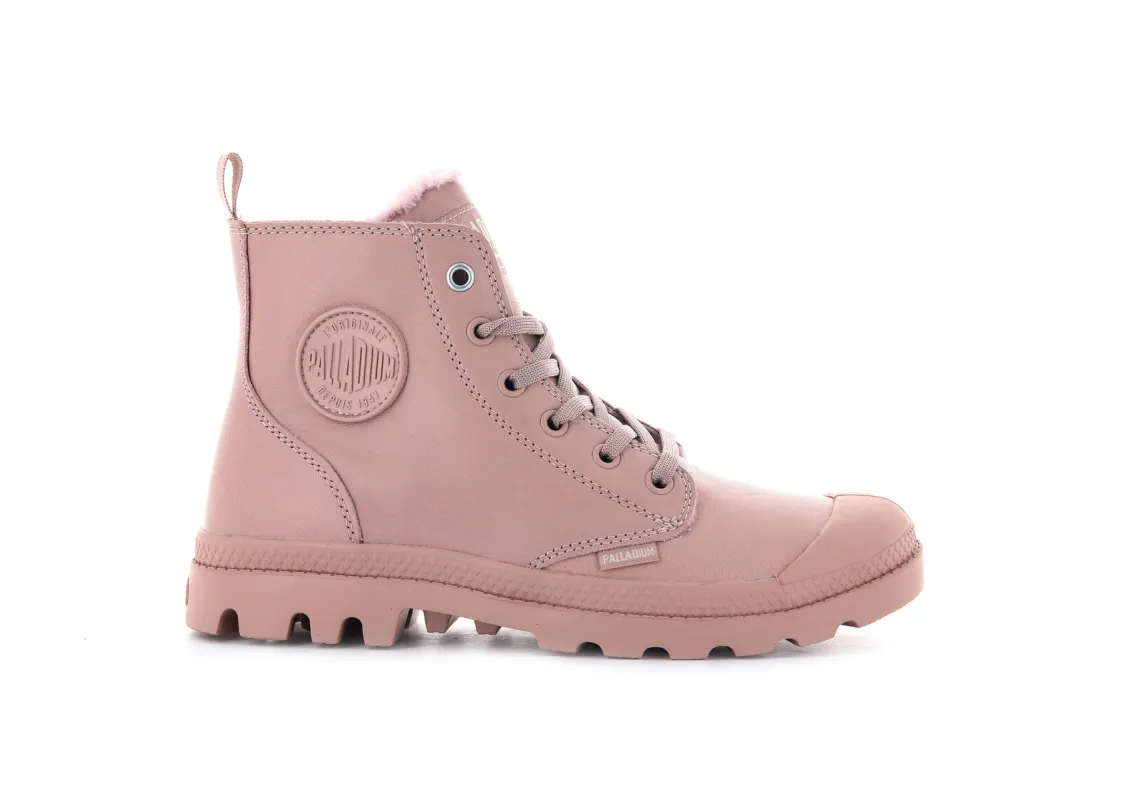 97223-635-M | PAMPA HI ZIP LEATHER S | MISTY ROSE sold by Palladium Boots