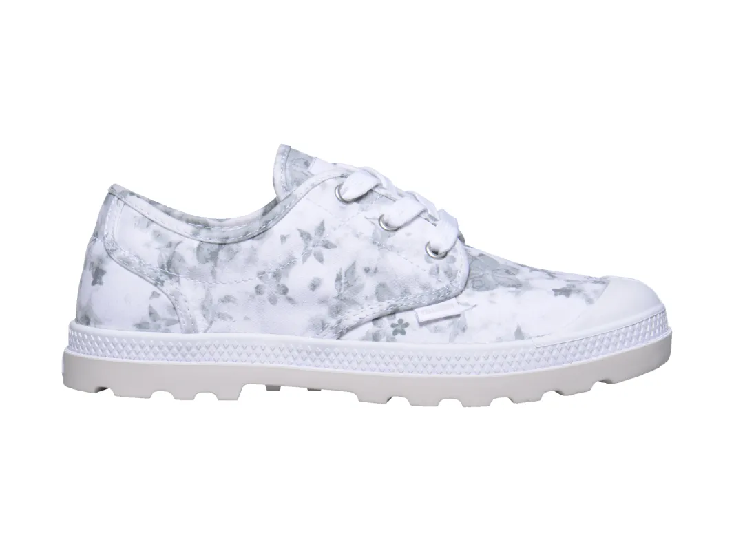 93315-122-M | PAMPA OXFORD LP | WHITE/MOONBEAM/FLORAL PRINT sold by Palladium Boots