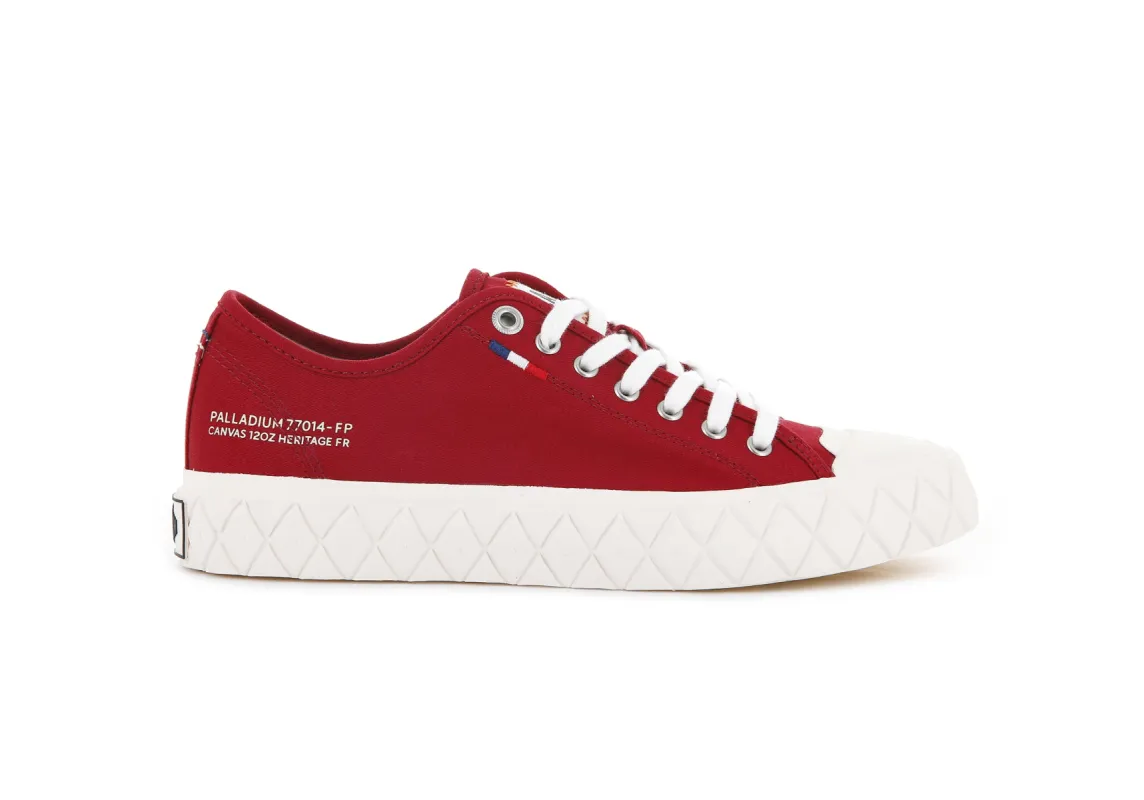77014-614-M | PALLA ACE CANVAS | RED SALSA sold by Palladium Boots