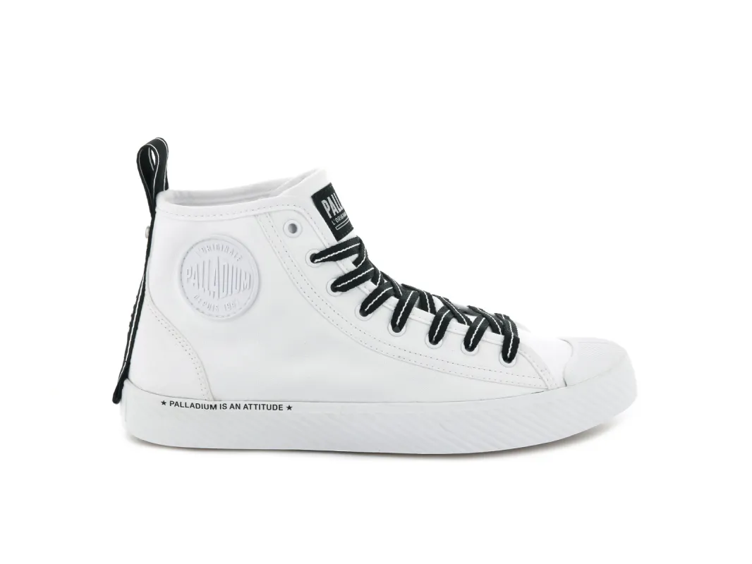 76246-100-M | PALLAPHOENIX MID DARE | WHITE sold by Palladium Boots