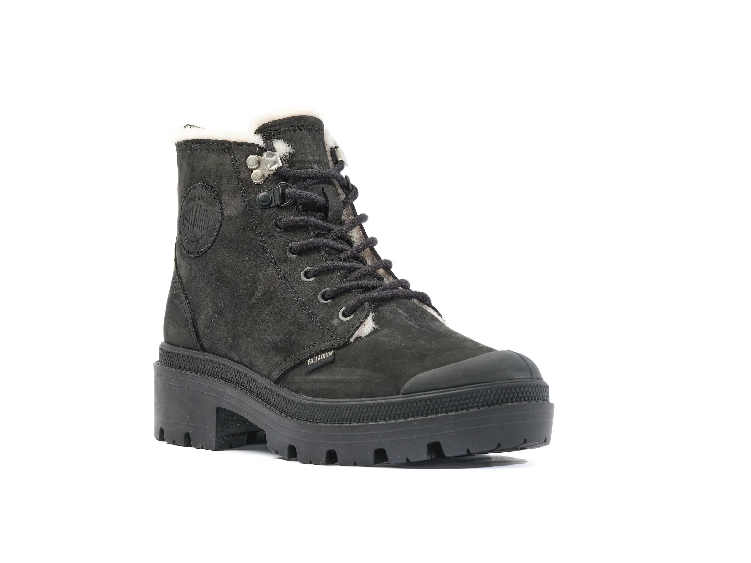 98867-008-M | PALLABASE NUBUCK ZIP WL | BLACK sold by Palladium Boots product image thumbnail 2