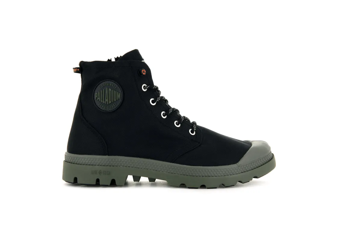 77037-008-M | PAMPA RECYCLE LITE+ WP+Z | BLACK sold by Palladium Boots