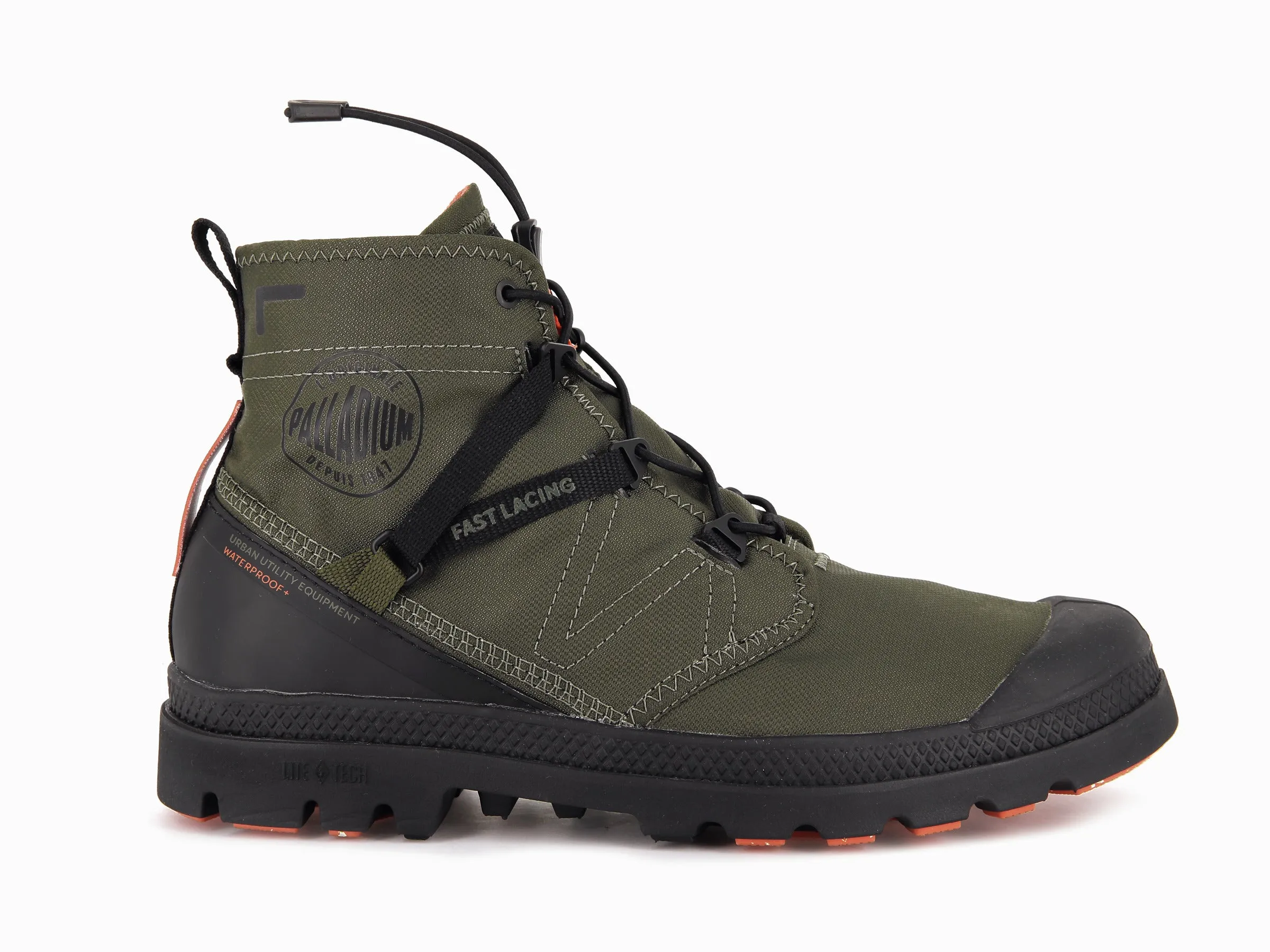 77238-309-M | PAMPA TRAVEL LITE+ WATERPROOF | OLIVE NIGHT sold by Palladium Boots