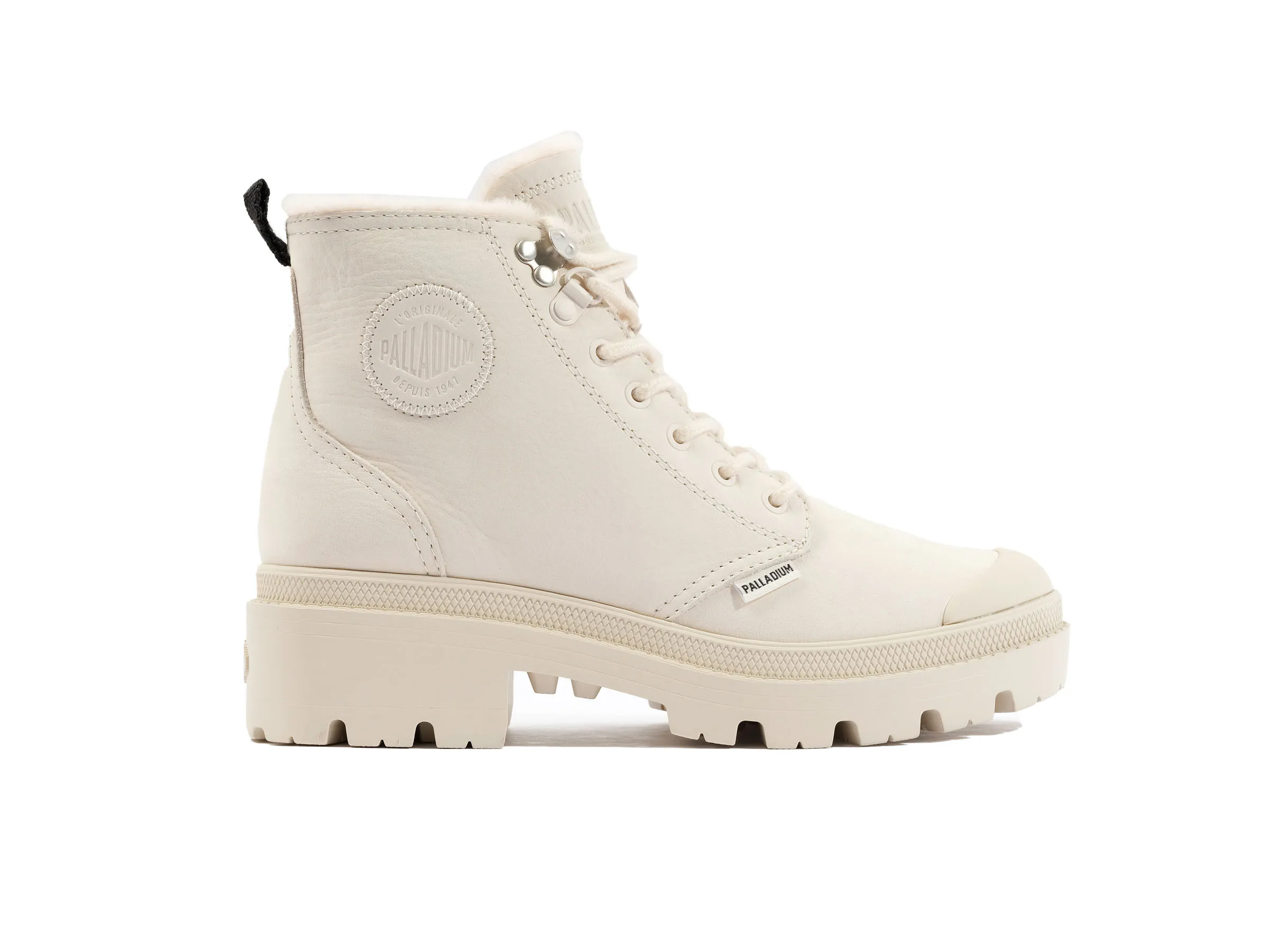 98867-197-M | PALLABASE NUBUCK ZIP WL | WHITECAP GREY sold by Palladium Boots