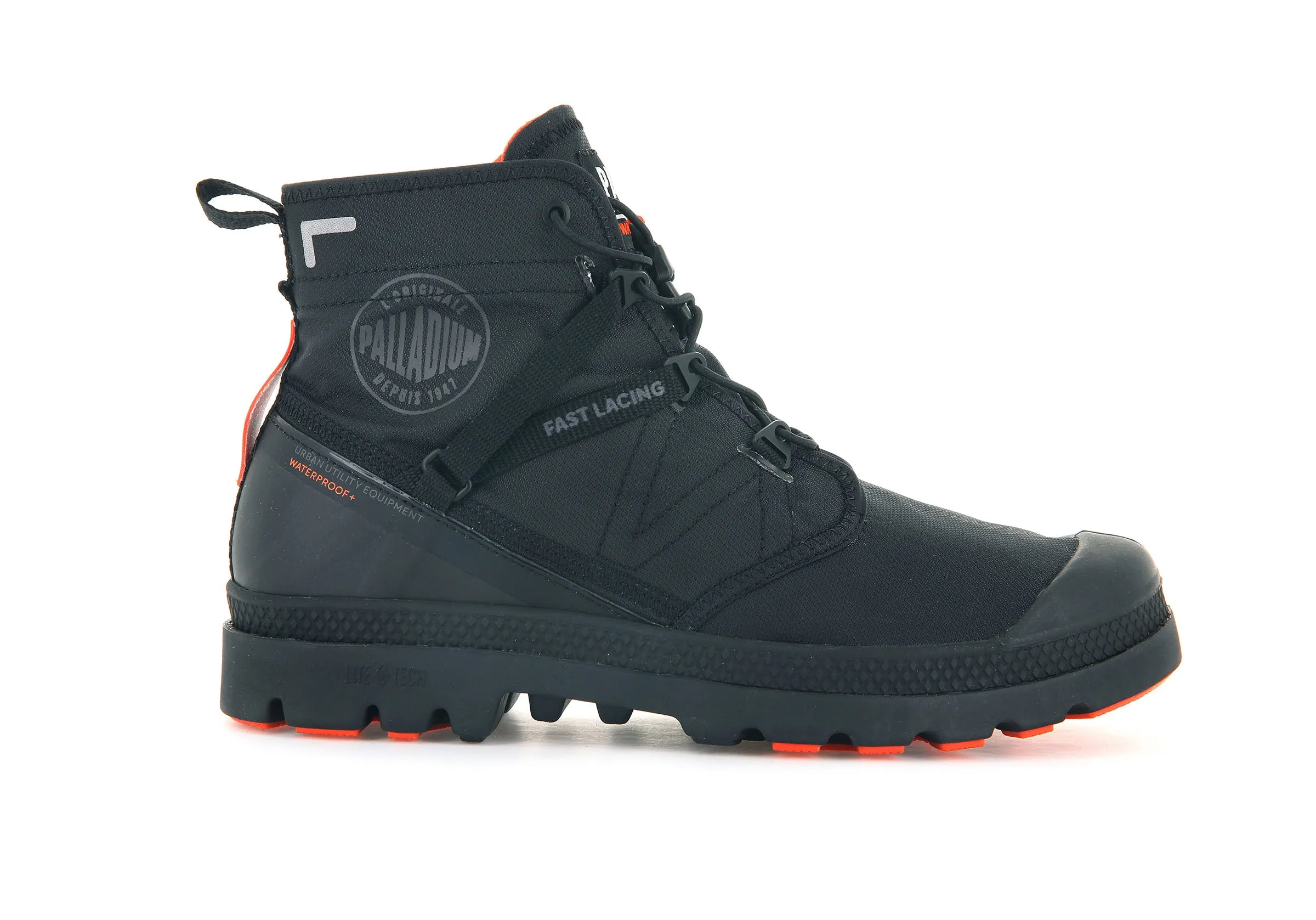 77238-010-M | PAMPA TRAVEL LITE+ WATERPROOF | BLACK/BLACK sold by Palladium Boots