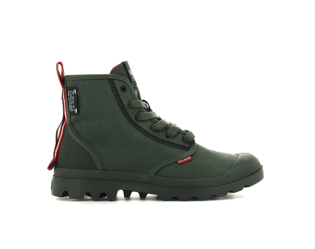 77215-309-M | PAMPA DARE 2 SURVIVE | OLIVE NIGHT sold by Palladium Boots