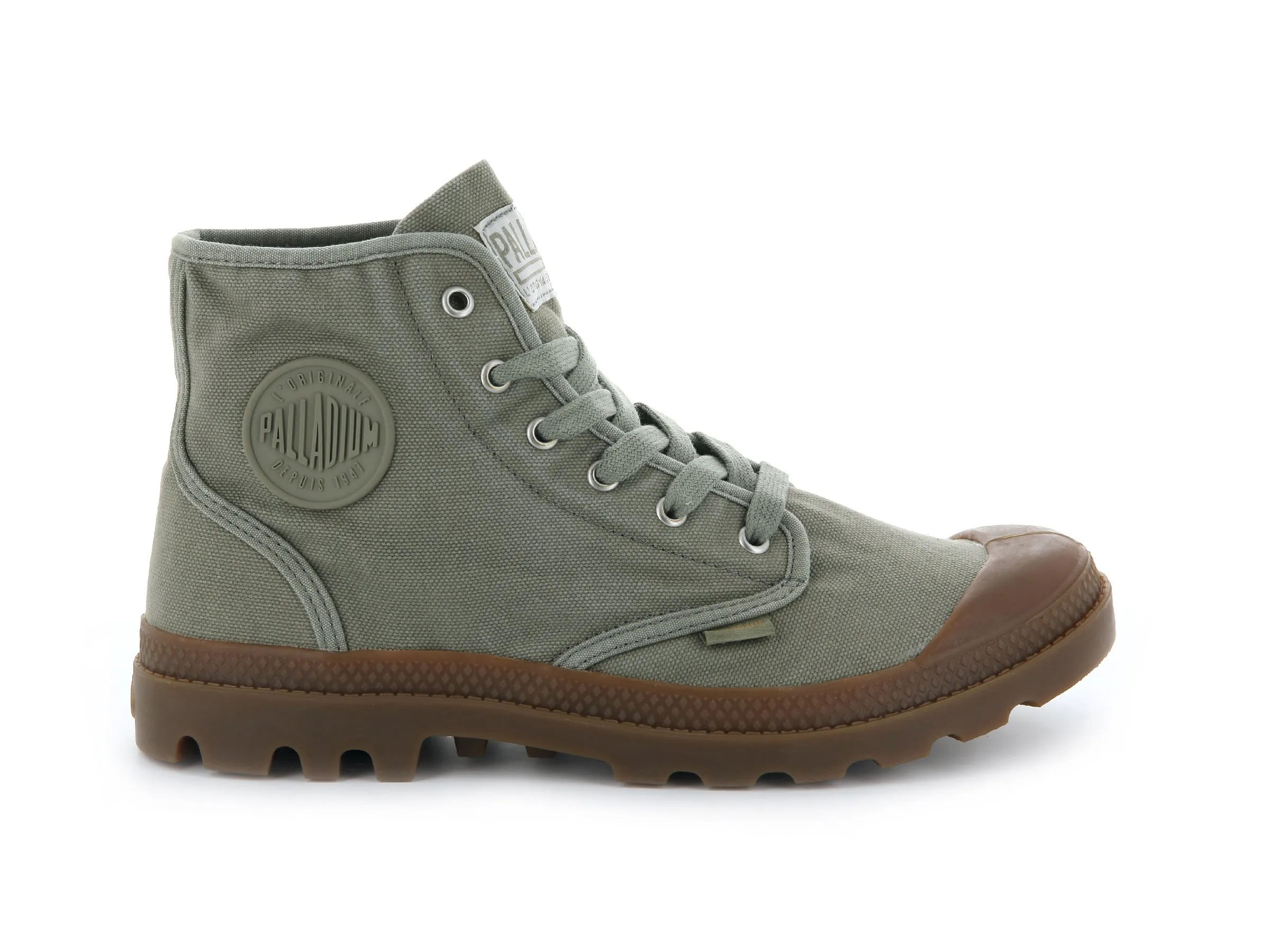 02352-344-M | PAMPA HI | VETIVER/MID GUM sold by Palladium Boots
