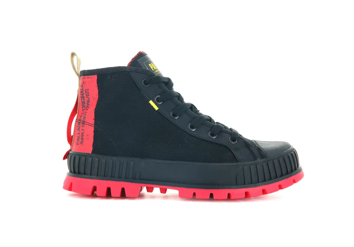 77196-008-M | PALLASHOCK SUPPLY HI | BLACK sold by Palladium Boots