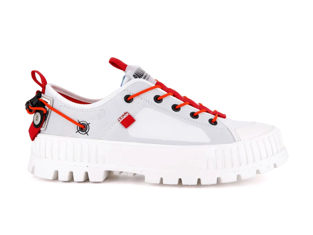77351-116-M | PALLASHOCK LO TICKET TO EARTH | STAR WHITE sold by Palladium Boots