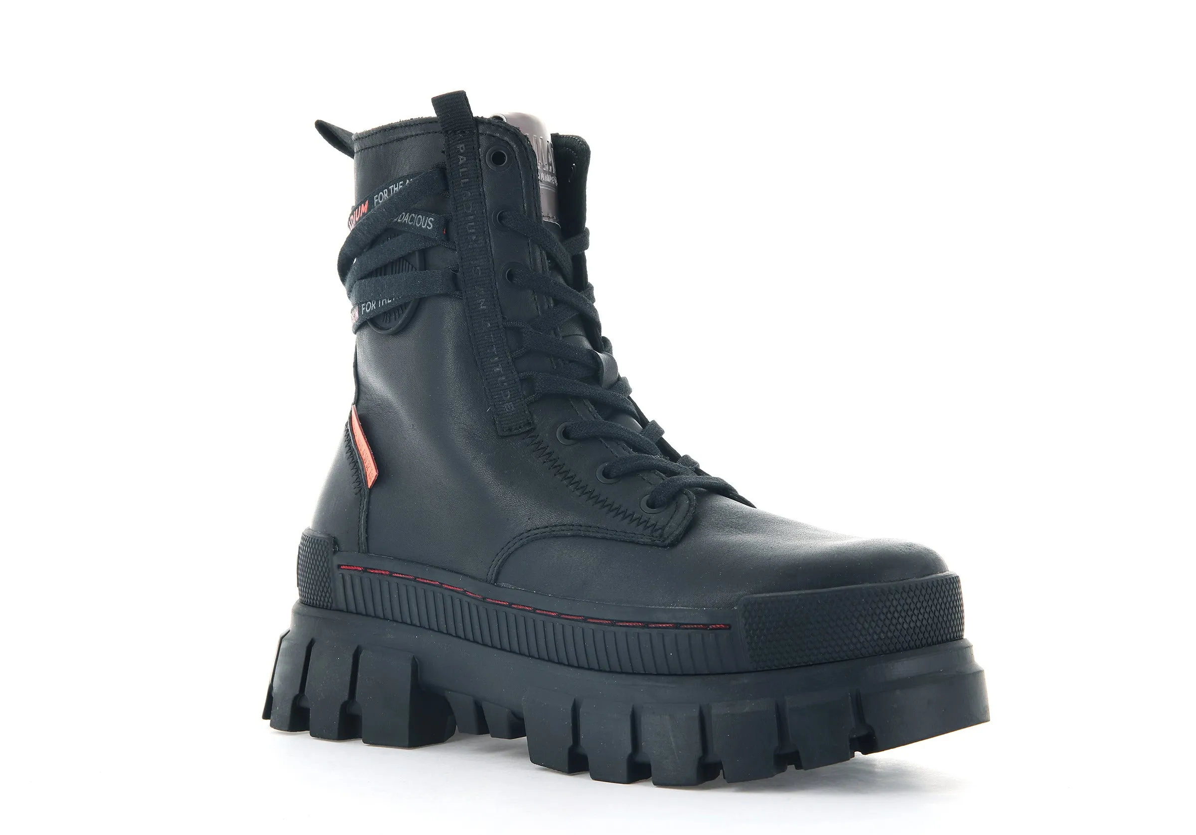 97240-010-M | REVOLT BOOT LEATHER | BLACK/BLACK sold by Palladium Boots product image thumbnail 2