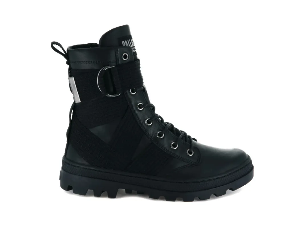 95945-008-M | PALLABOSSE TACT ST LEATHER | BLACK sold by Palladium Boots