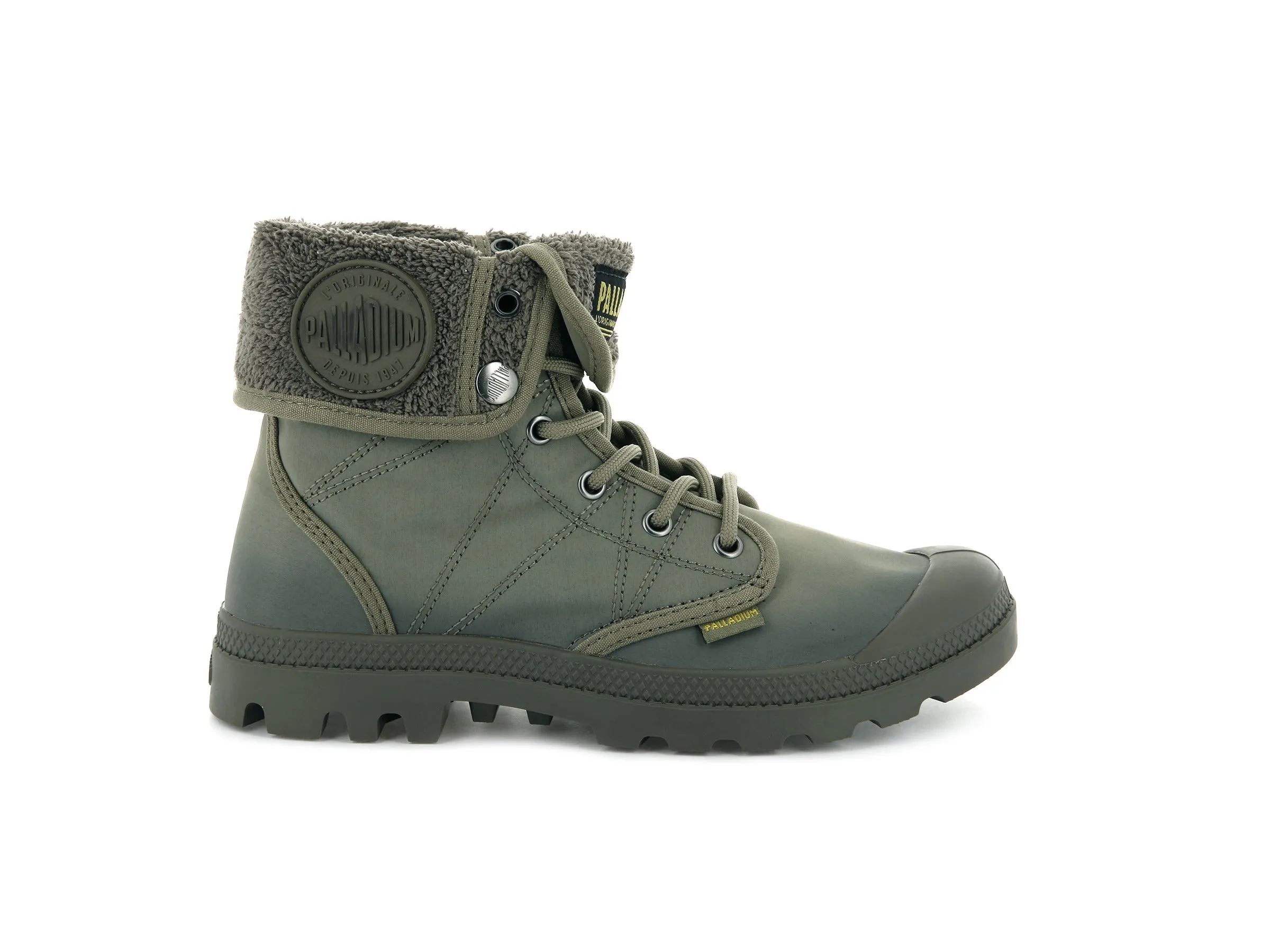 75978-324-M | PALLABROUSSE BAGGY TX | DUSKY GREEN/MAJOR BROWN sold by Palladium Boots