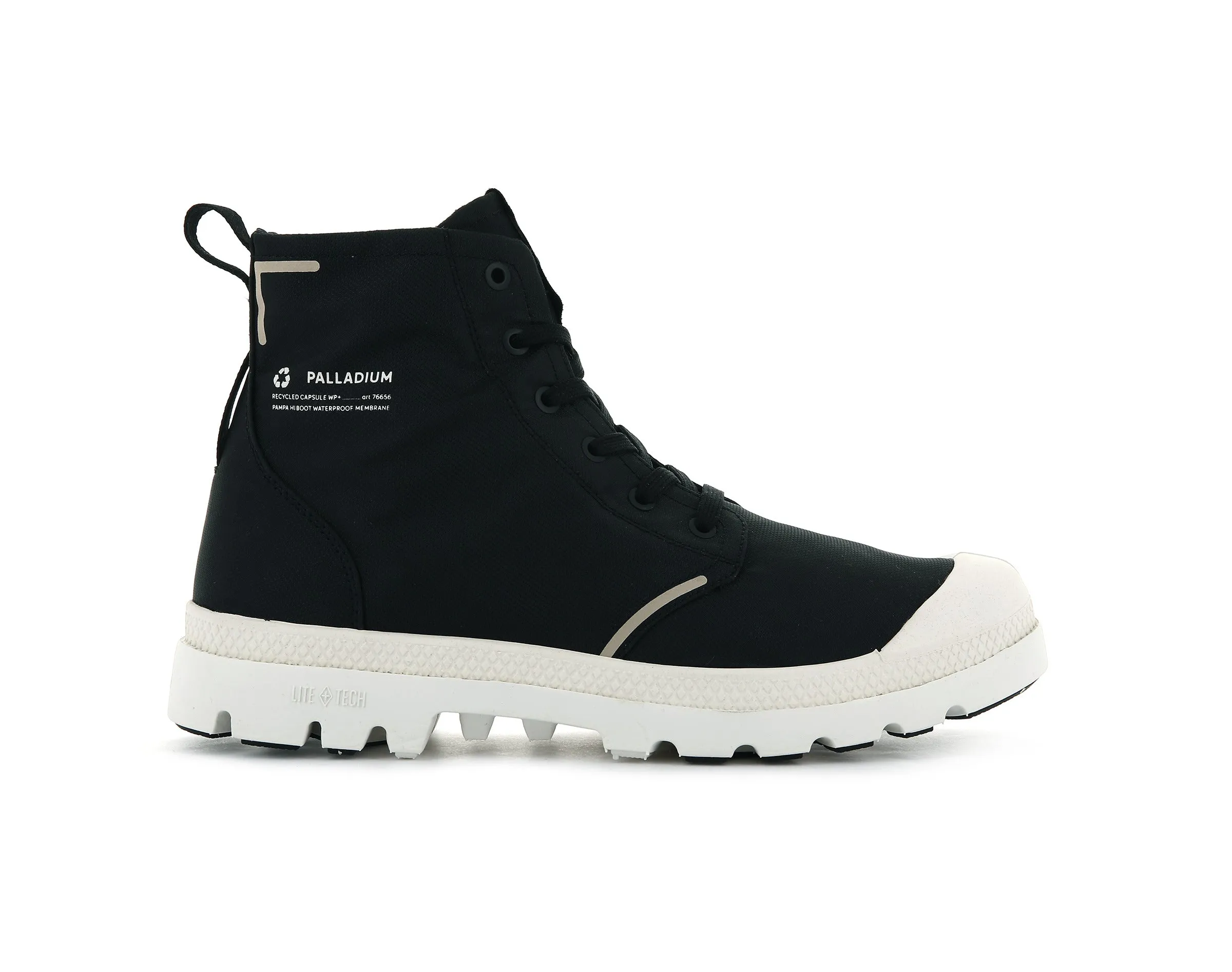 76656-008-M | PAMPA LITE+ RECYCLE WP+ | BLACK sold by Palladium Boots