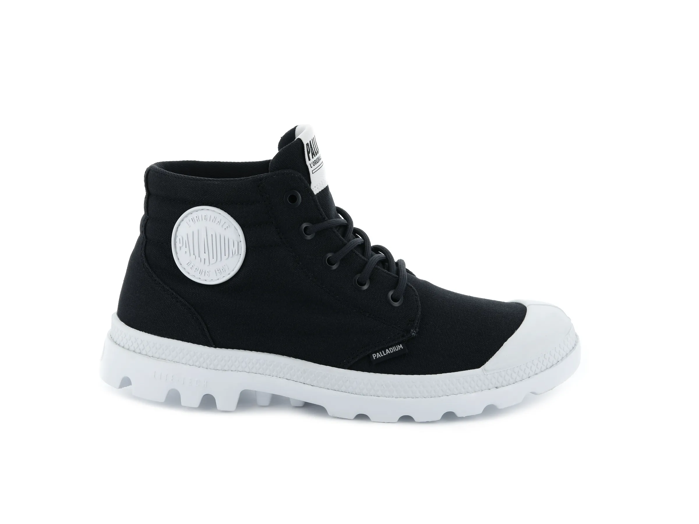 76222-008-M | BLANC LITE LOW CUFF | BLACK sold by Palladium Boots
