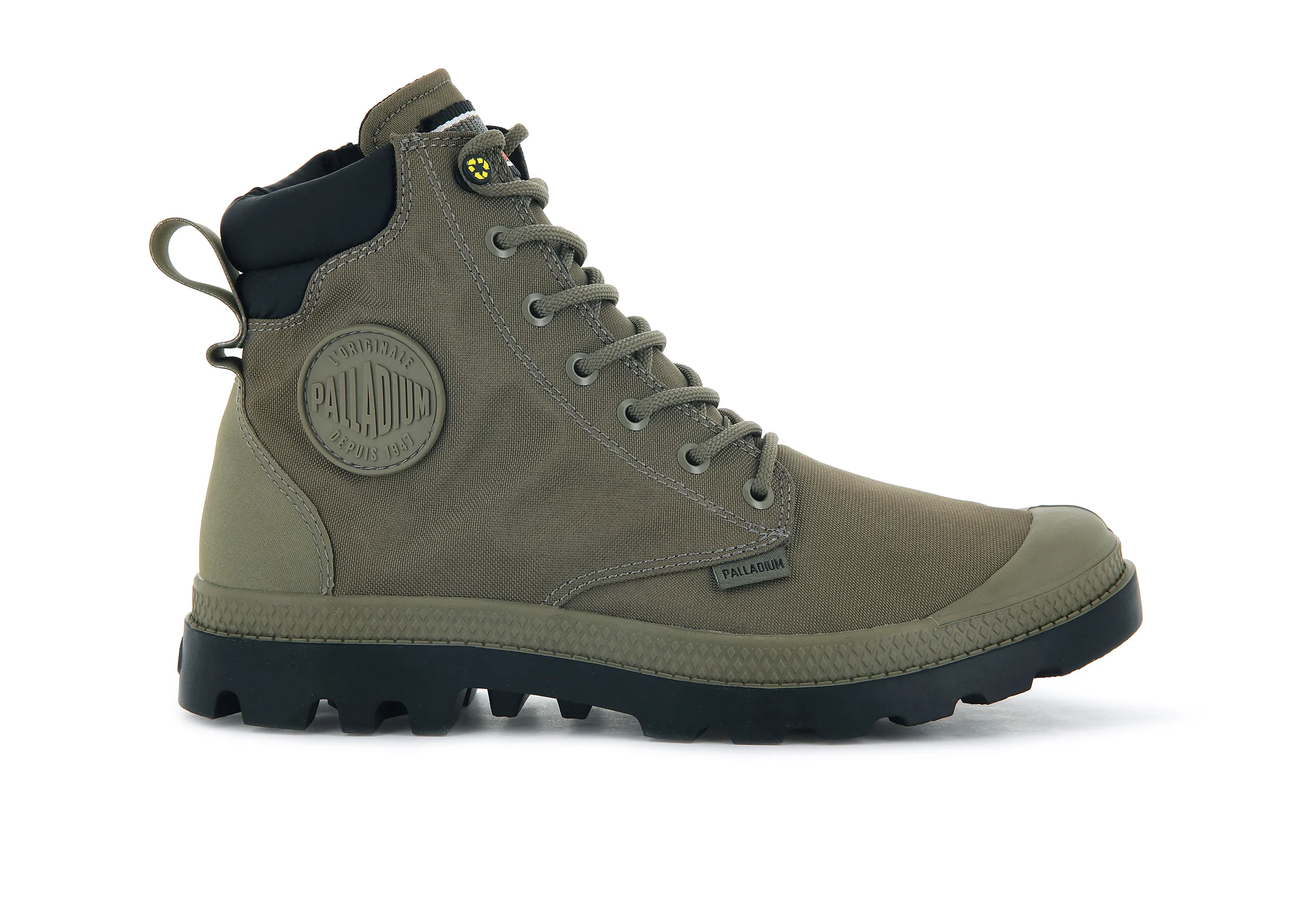 76869-308-M | PAMPA SC RECYCLE WP+N | DUSKY GREEN sold by Palladium Boots