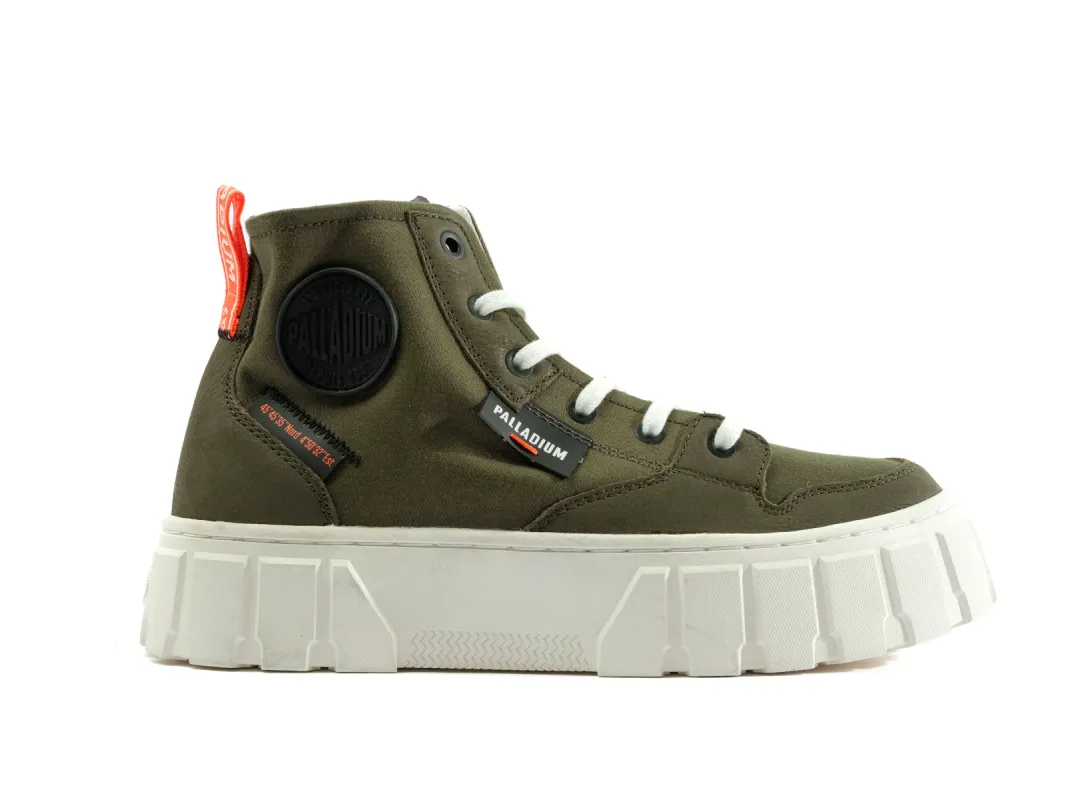 98573-309-M | PALLATOWER HI | OLIVE NIGHT sold by Palladium Boots