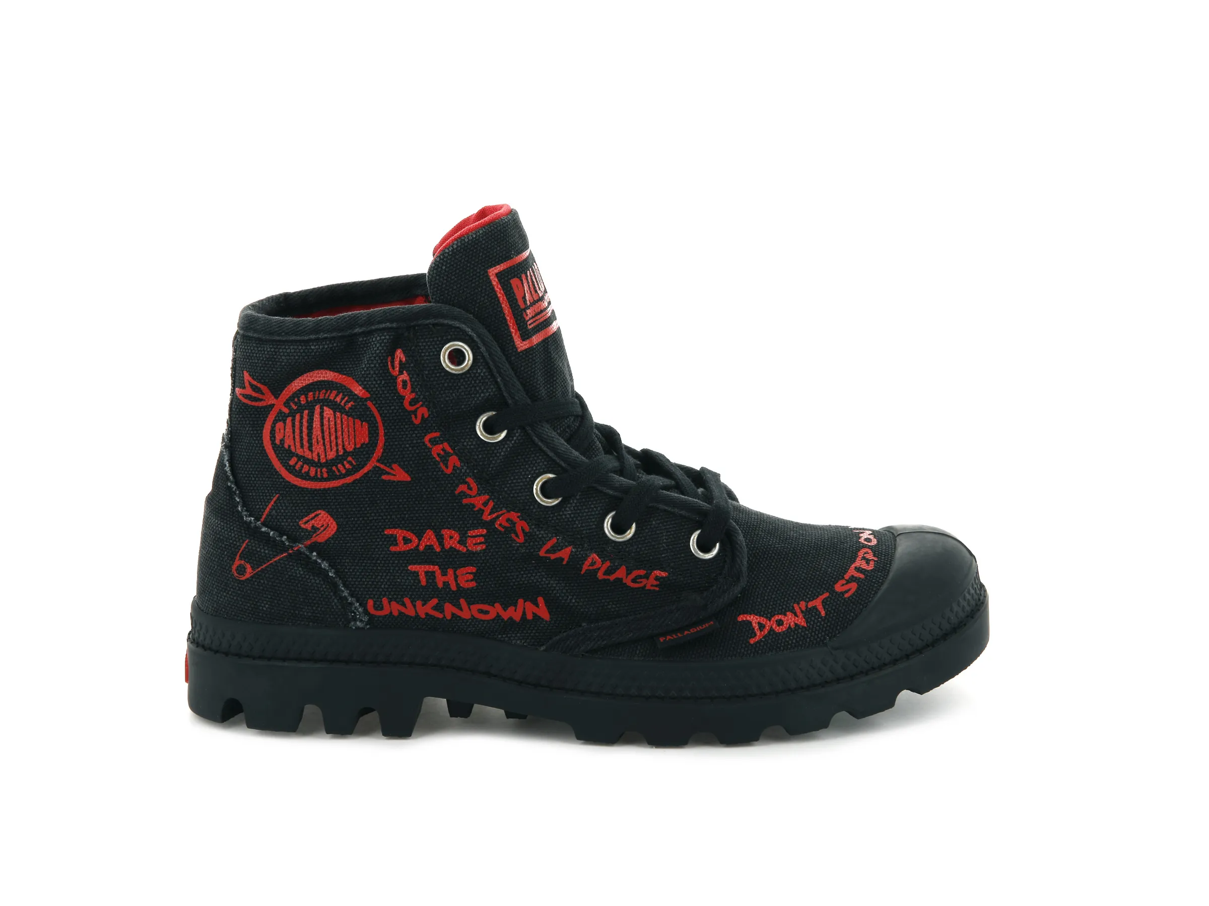 96267-008-M | PAMPA PROTEST | BLACK sold by Palladium Boots