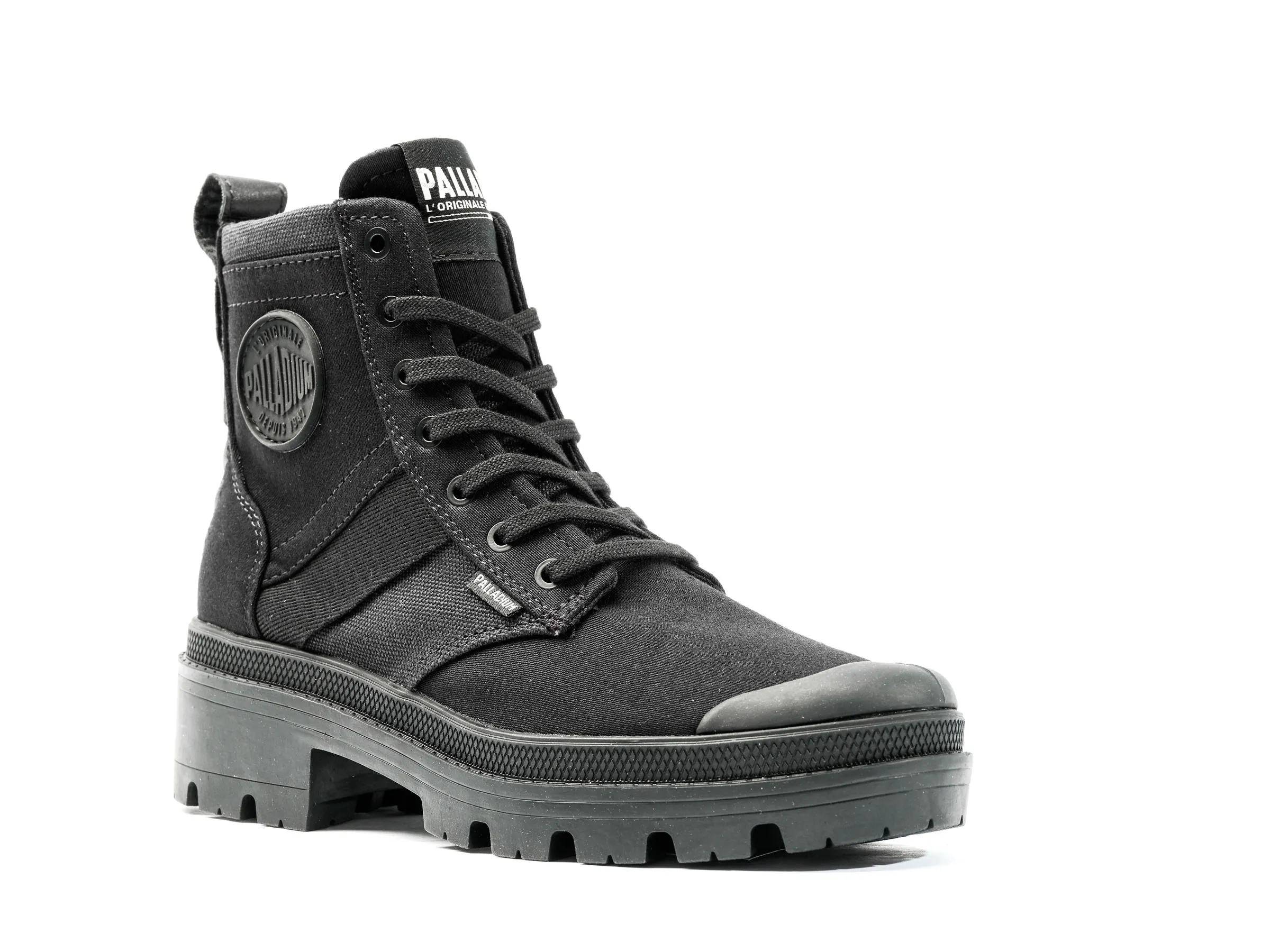 98582-008-M | PALLABASE HI ARMY | BLACK sold by Palladium Boots product image thumbnail 2