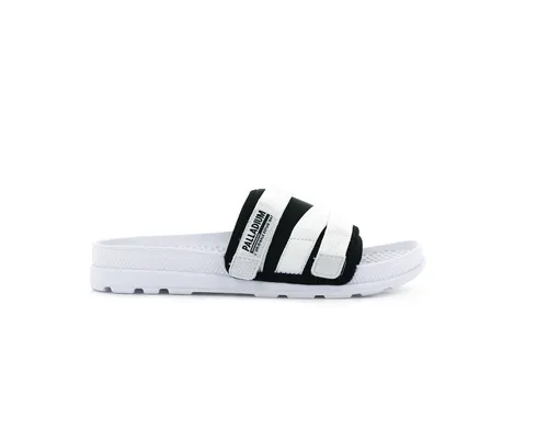 76696-102-M | SOLEA SLIDE | WHITE/BLACK sold by Palladium Boots