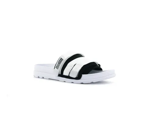 76696-102-M | SOLEA SLIDE | WHITE/BLACK sold by Palladium Boots product image thumbnail 2
