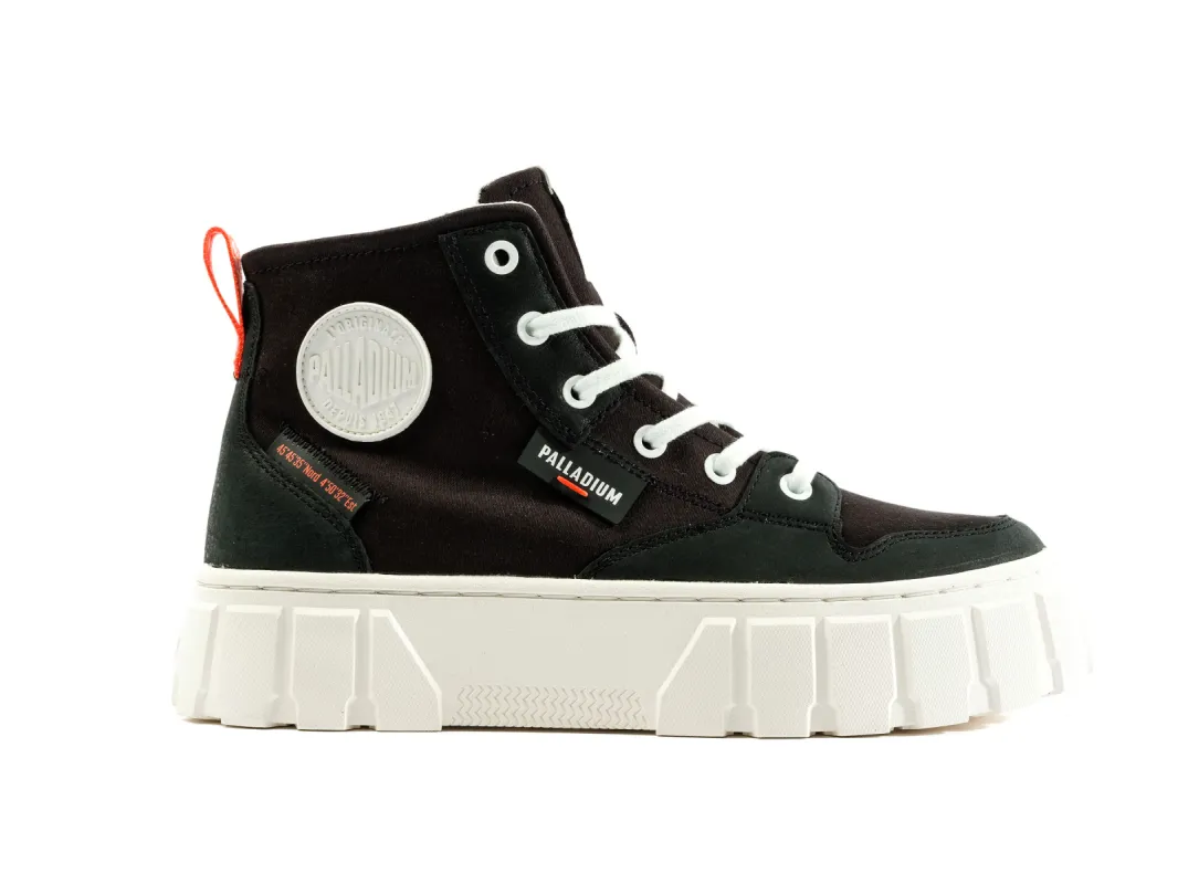 98573-008-M | PALLATOWER HI | BLACK sold by Palladium Boots