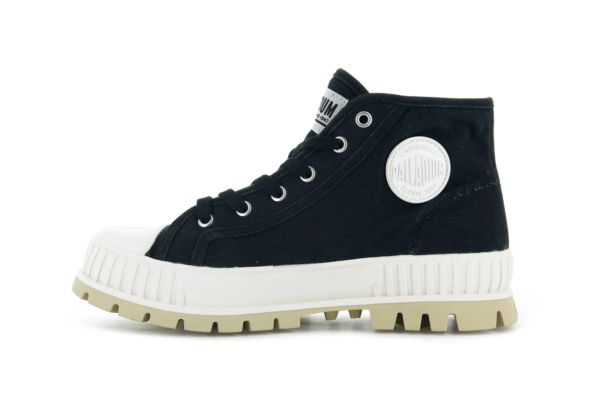 76681-002-M | PALLASHOCK MID OG | BLACK/WHITE sold by Palladium Boots product image thumbnail 4
