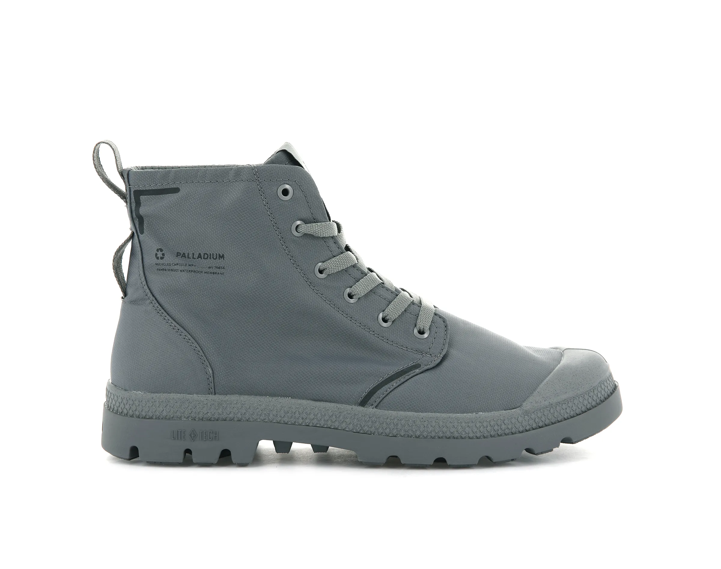 76656-011-M | PAMPA LITE+ RECYCLE WP+ | TITANIUM sold by Palladium Boots