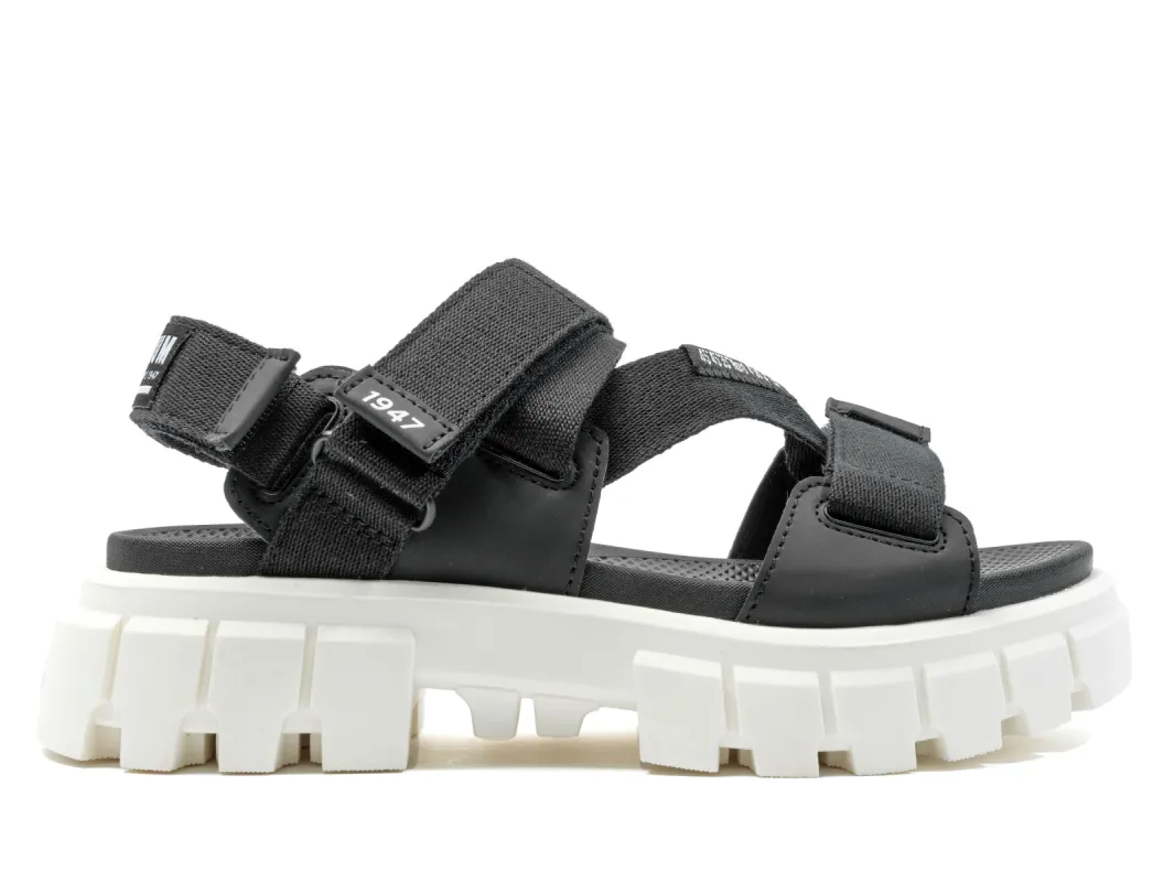 98578-016-M | REVOLT SANDAL MONO | BLACK/MARSHMALLOW sold by Palladium Boots