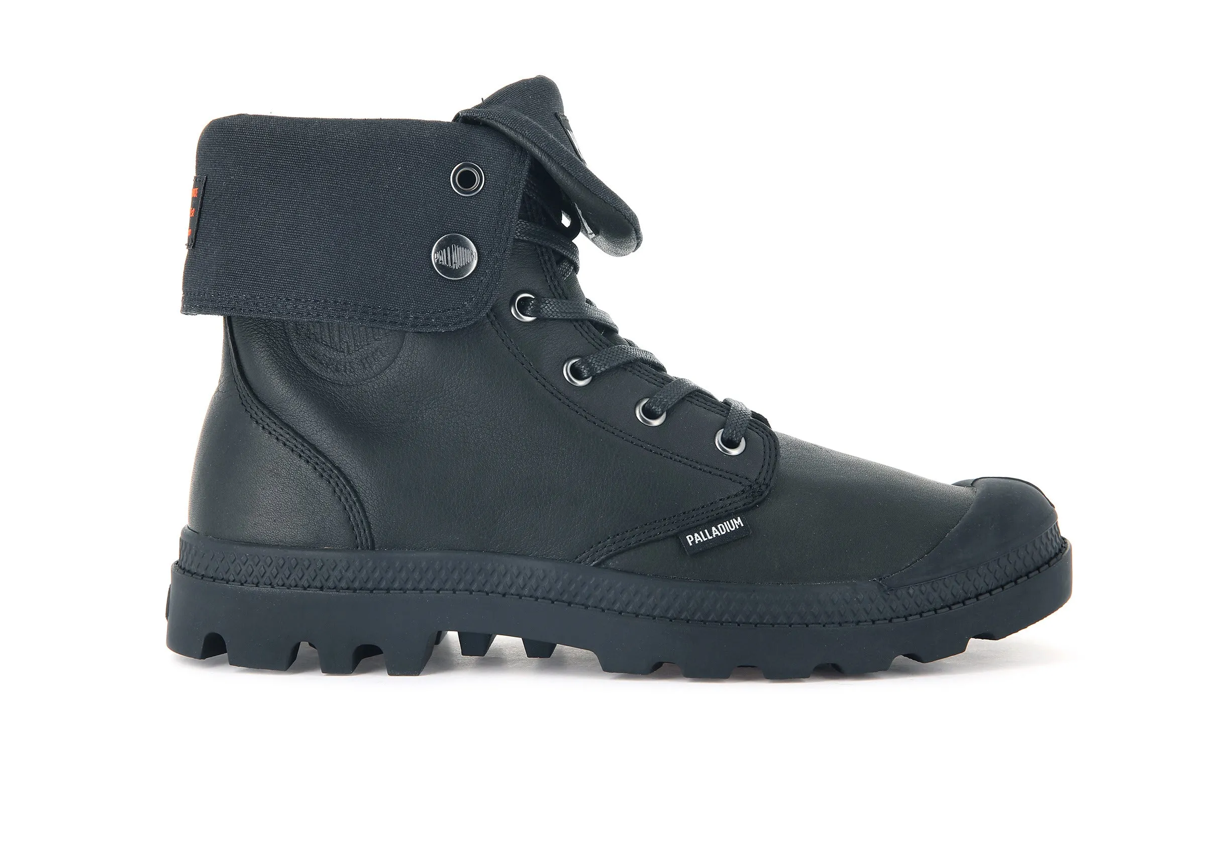 77167-010-M | BAGGY LEATHER ESS WP | BLACK/BLACK sold by Palladium Boots