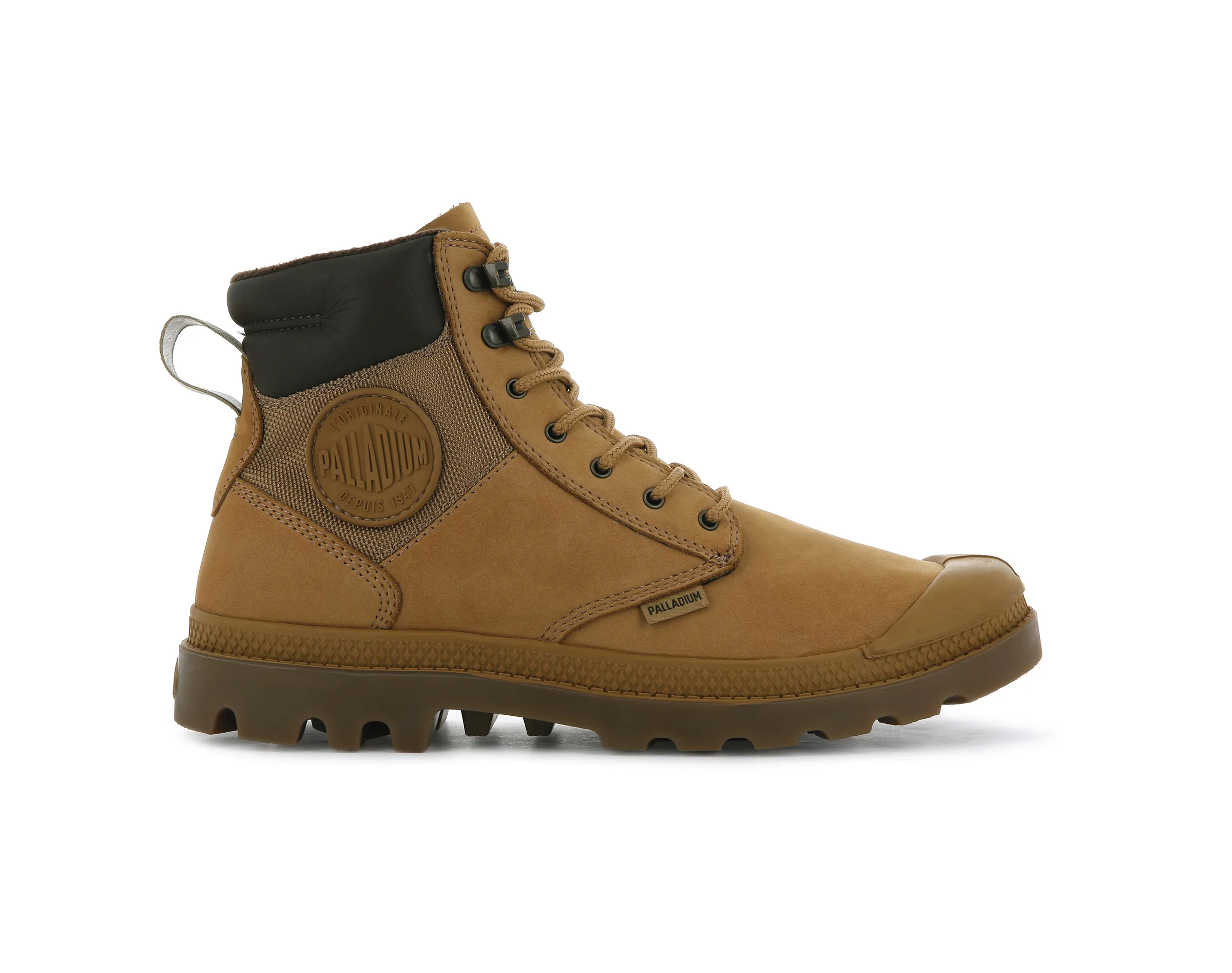 76843-717-M | PAMPA SHIELD WP+ LUX | AMBER GOLD sold by Palladium Boots