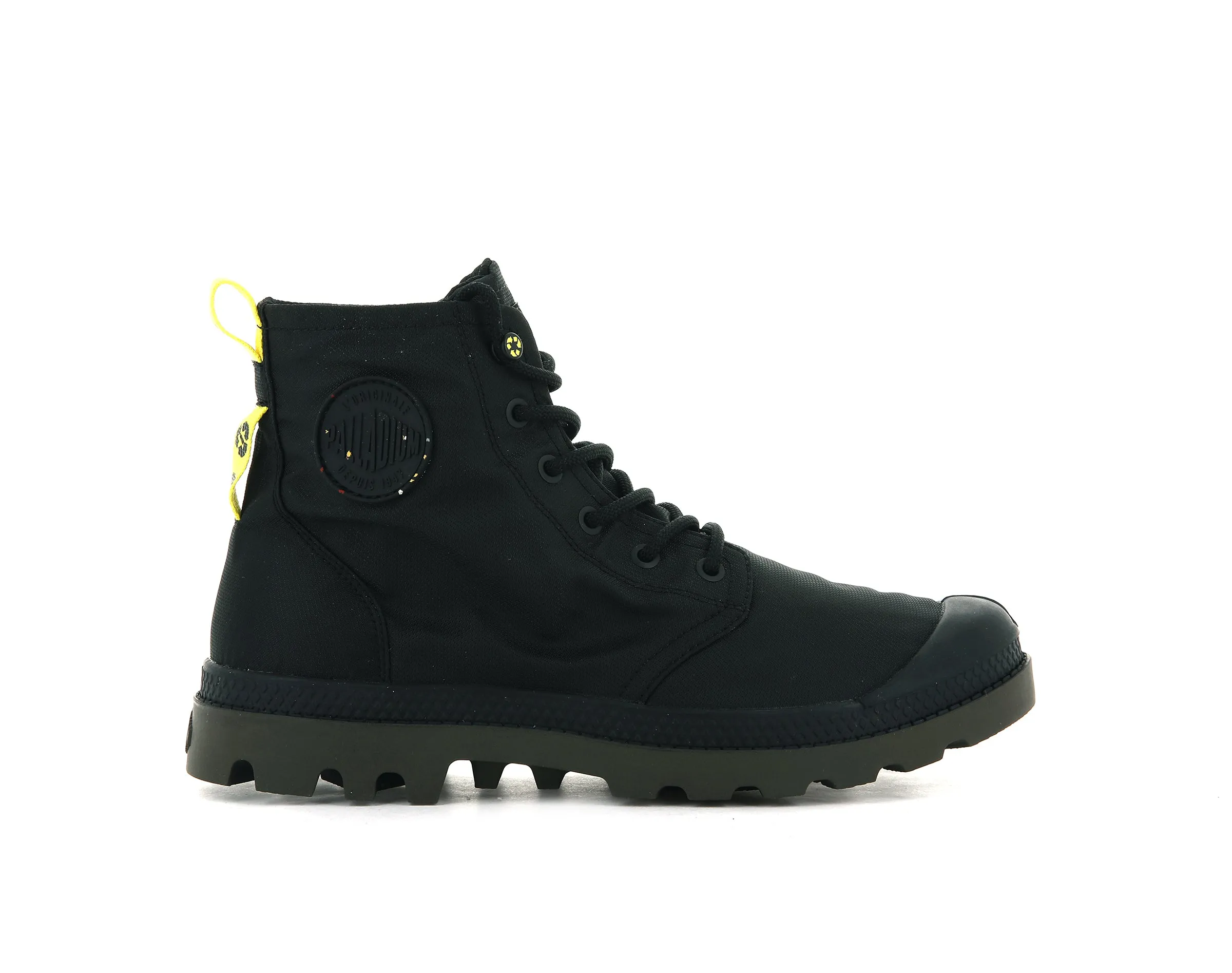 77233-008-M | PAMPA RECYCLE WATERPROOF+ 2 | BLACK sold by Palladium Boots