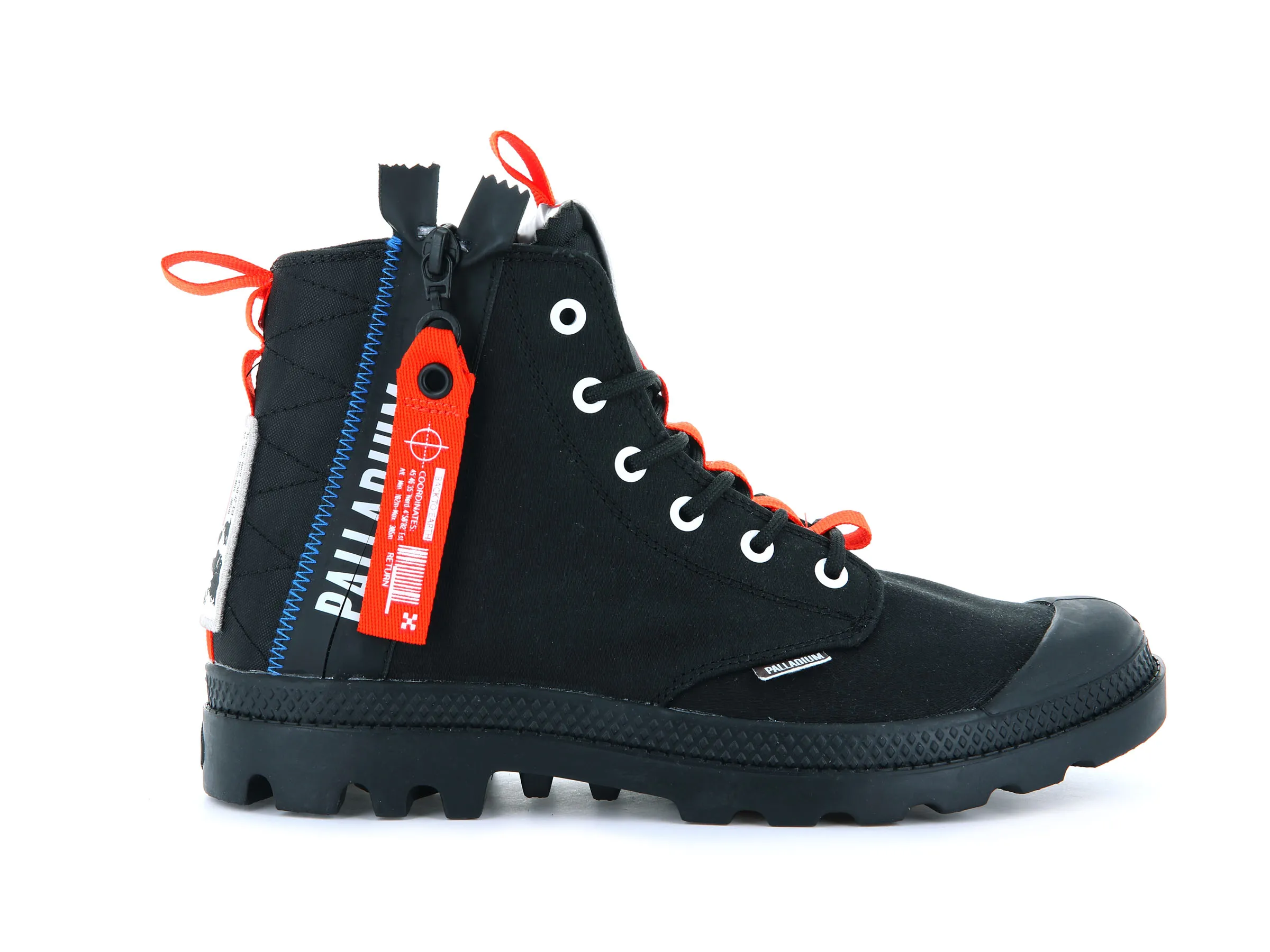 77357-001-M | PAMPA HI TICKET TO EARTH | BLACK/BLACK sold by Palladium Boots