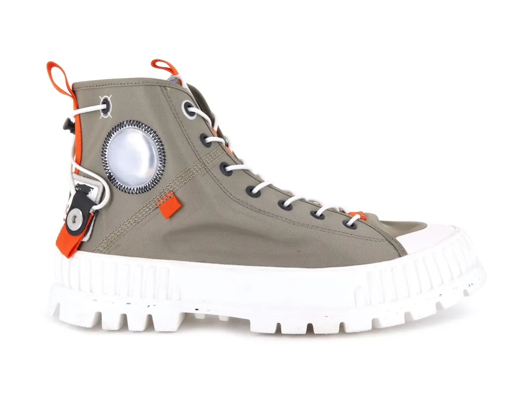 77354-308-M | PALLASHOCK MID TICKET TO EARTH | DUSKY GREEN sold by Palladium Boots