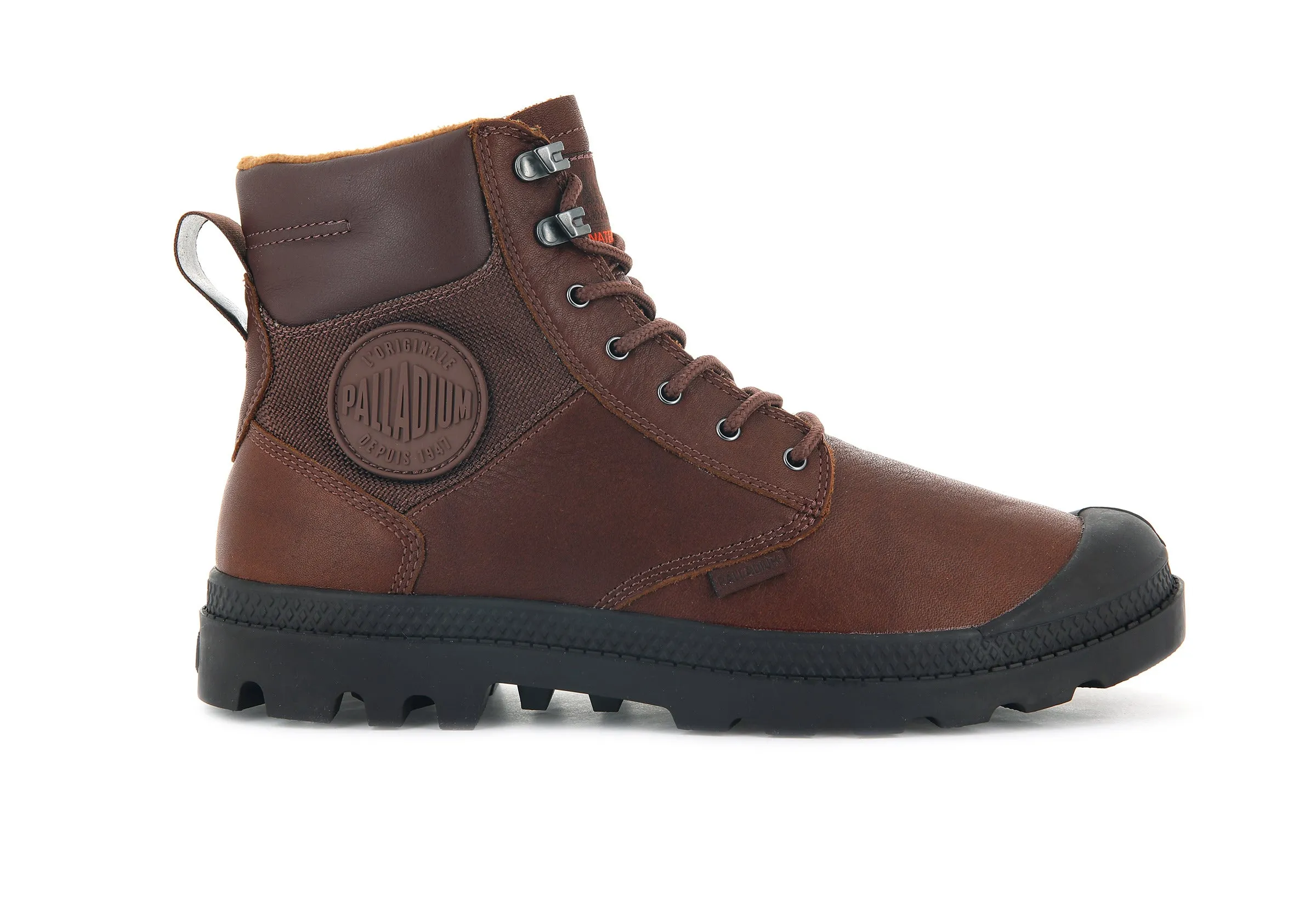 76844-257-M | PAMPA SHIELD WP+ LTH | MAHOGANY sold by Palladium Boots