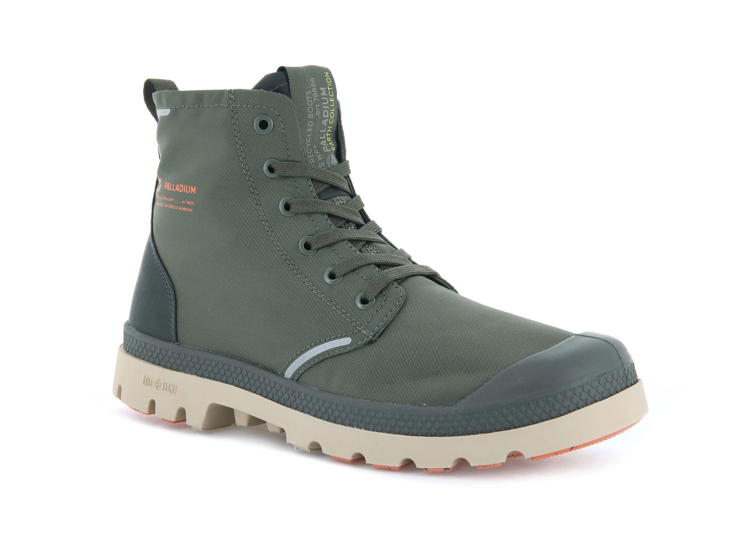 76656-313-M | PAMPA LITE+ RECYCLE WP+ | OLIVE NIGHT/BELUGA sold by Palladium Boots product image thumbnail 2