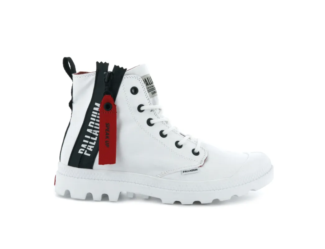 76443-171-M | PAMPA UNZIPPED | WHITE sold by Palladium Boots