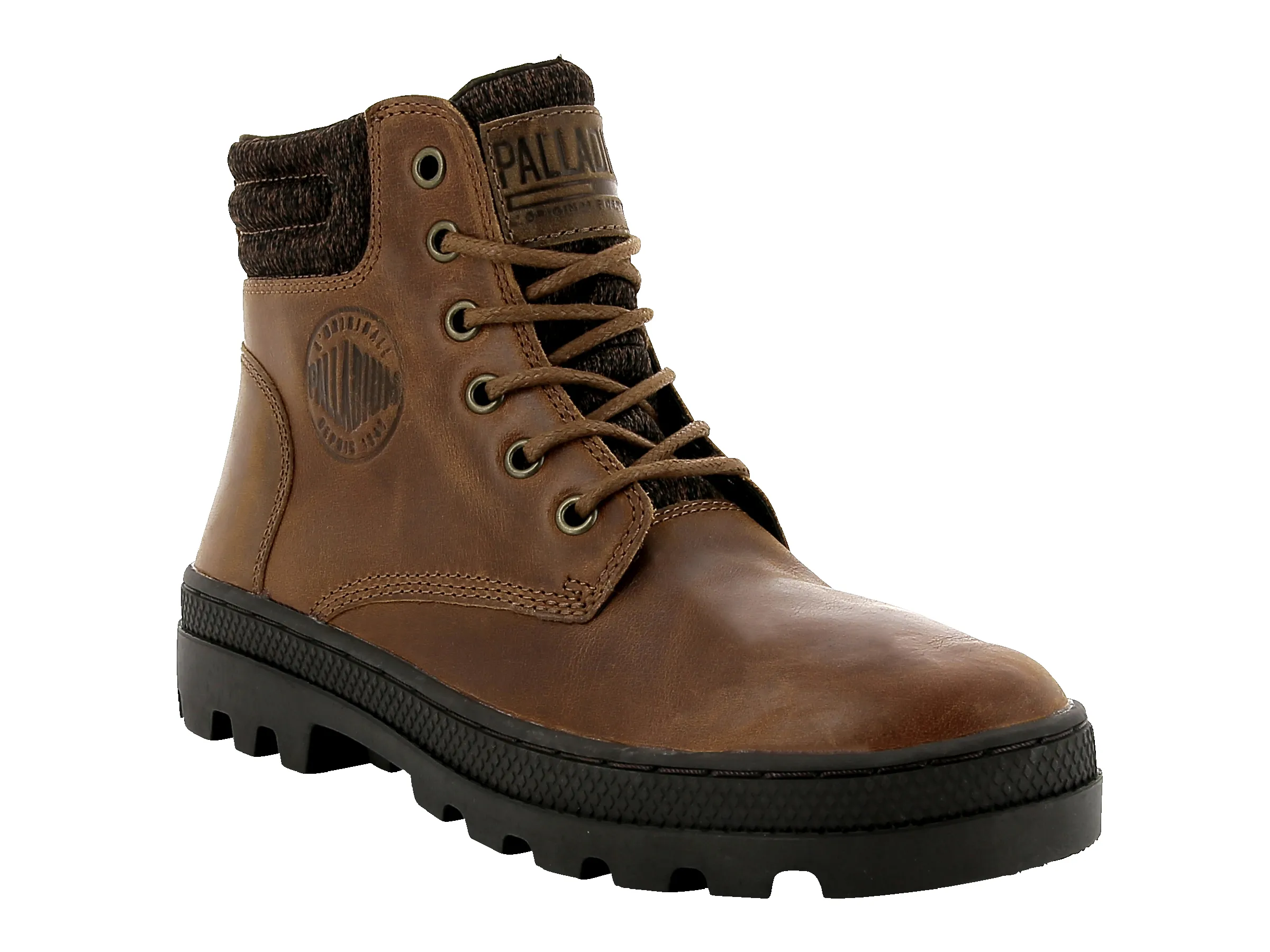 95522-237-M | WOMENS PALLABOSSE HI CUFF L | SUNRISE/CHOCOLATE sold by Palladium Boots product image thumbnail 2