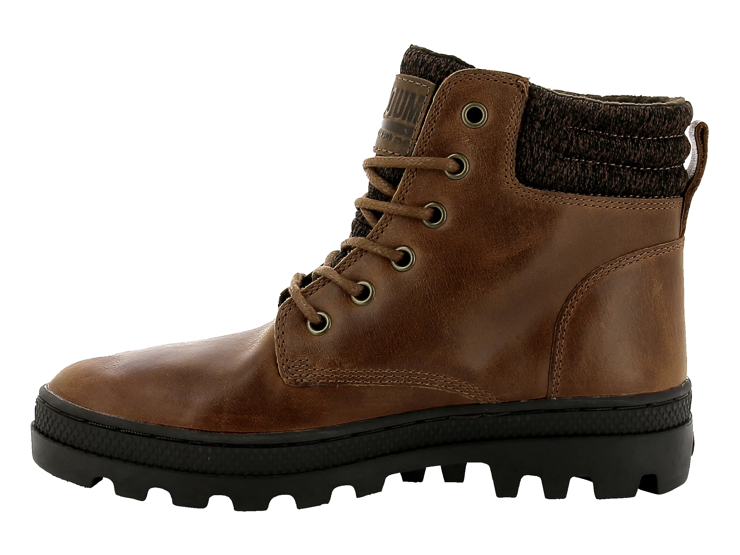95522-237-M | WOMENS PALLABOSSE HI CUFF L | SUNRISE/CHOCOLATE sold by Palladium Boots product image thumbnail 4