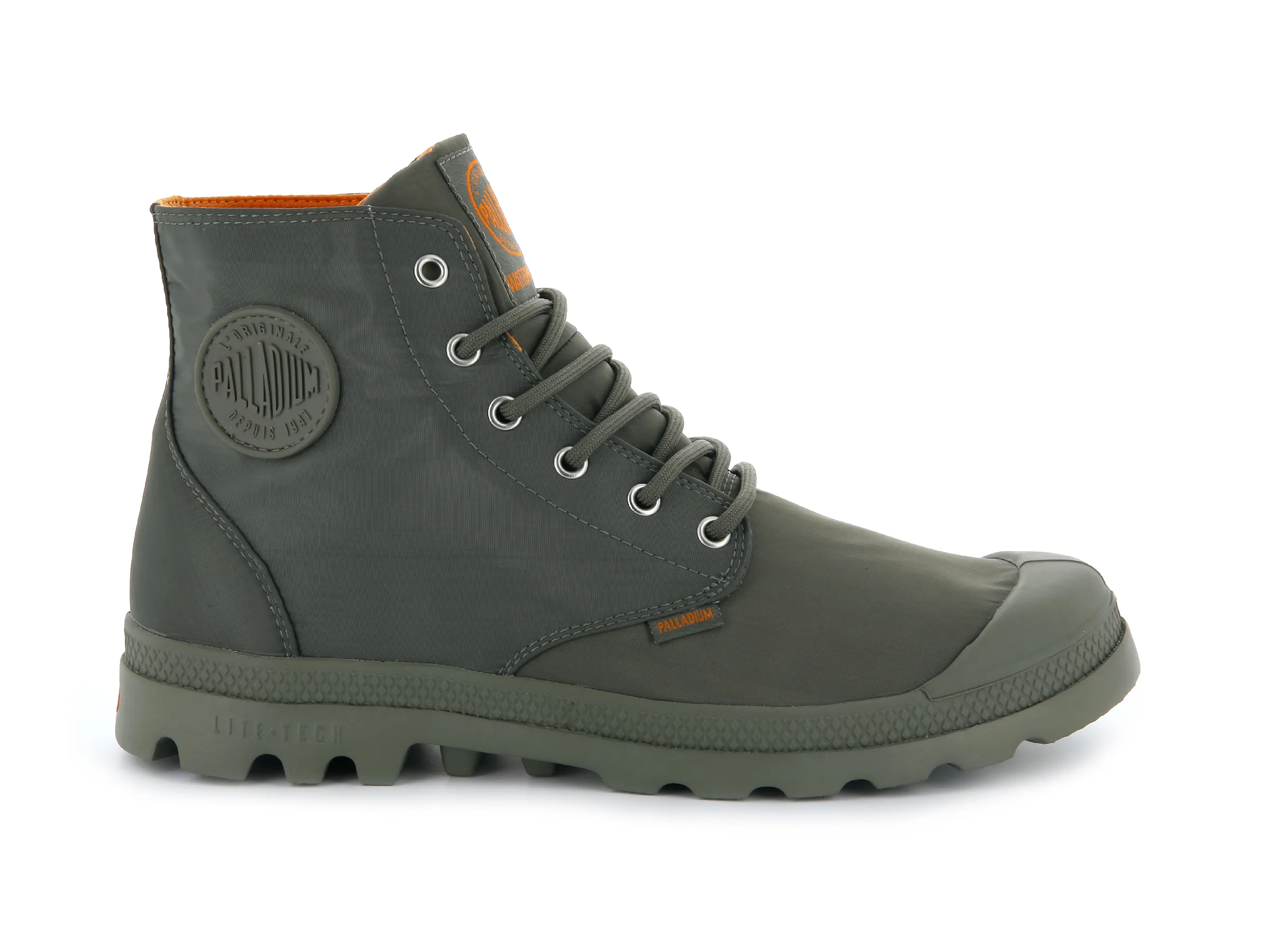 73085-374-M | PAMPA PUDDLE LITE WP | DUSTY OLIVE/VETIVER sold by Palladium Boots