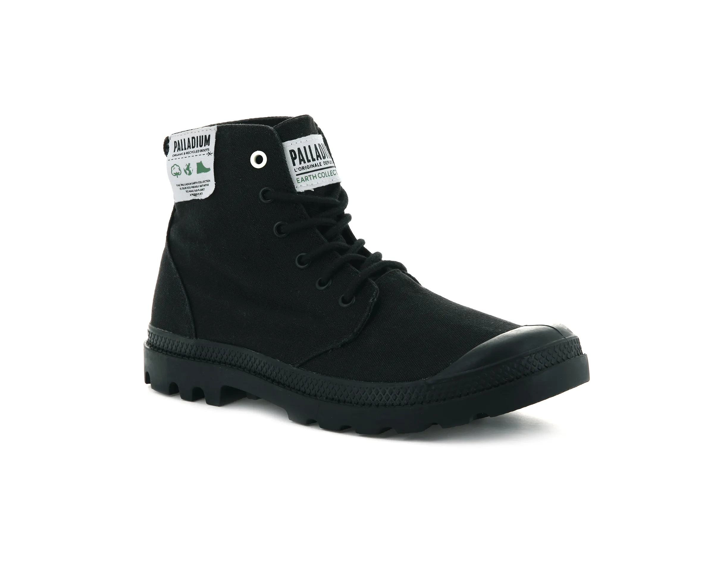 76199-001-M | PAMPA HI ORGANIC | BLACK/BLACK sold by Palladium Boots product image thumbnail 2